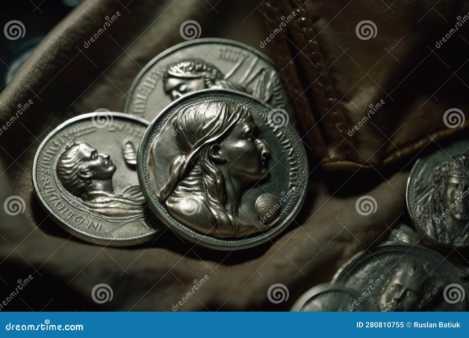 Judas 30 Pieces of Silver, Sack Thirty Coins Biblical Symbol Betrayal ...