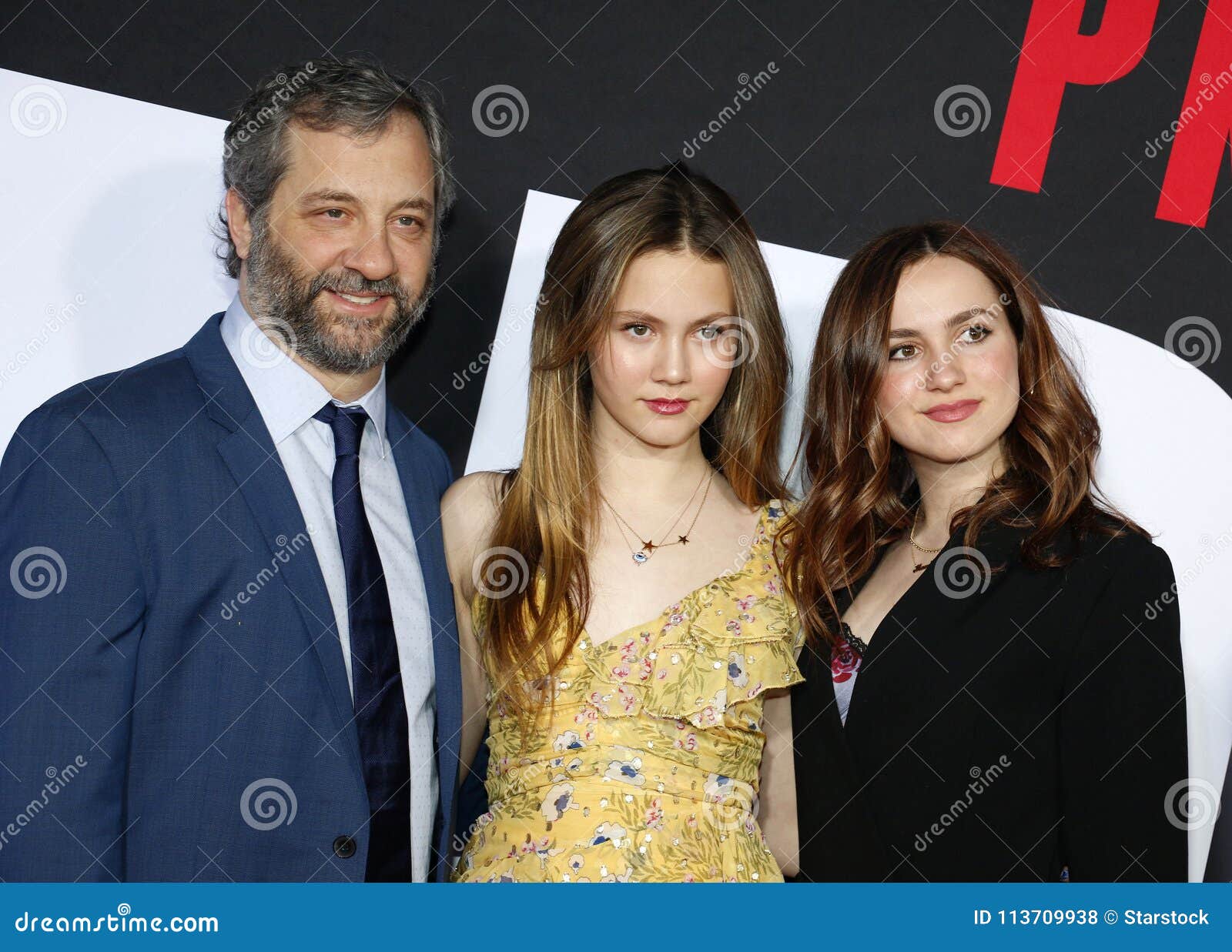 Judd Apatow, Maude Apatow and Iris Apatow Editorial Stock Photo Image