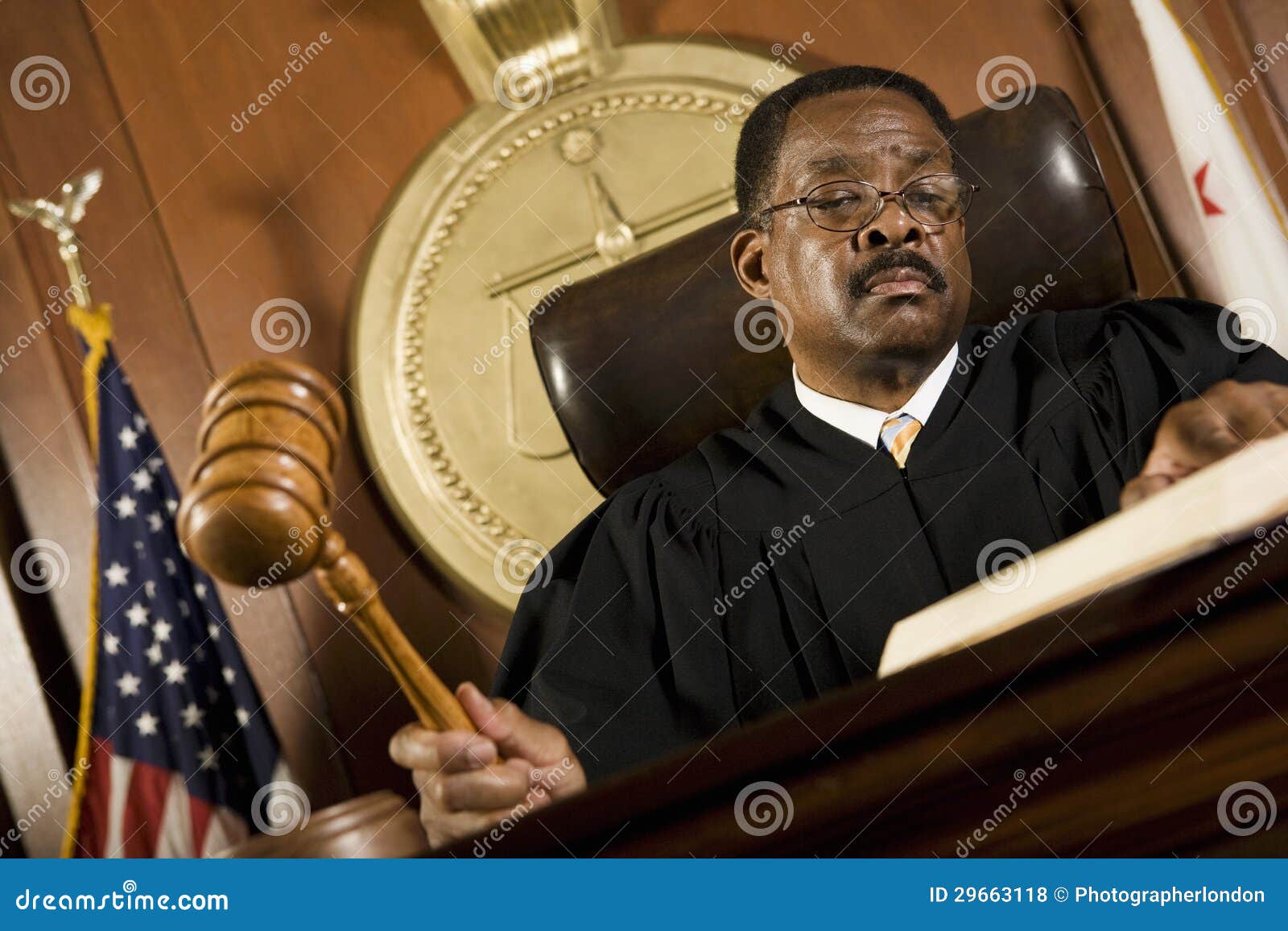 Judge Forming Sentence stock photo. Image of indoors 29663118