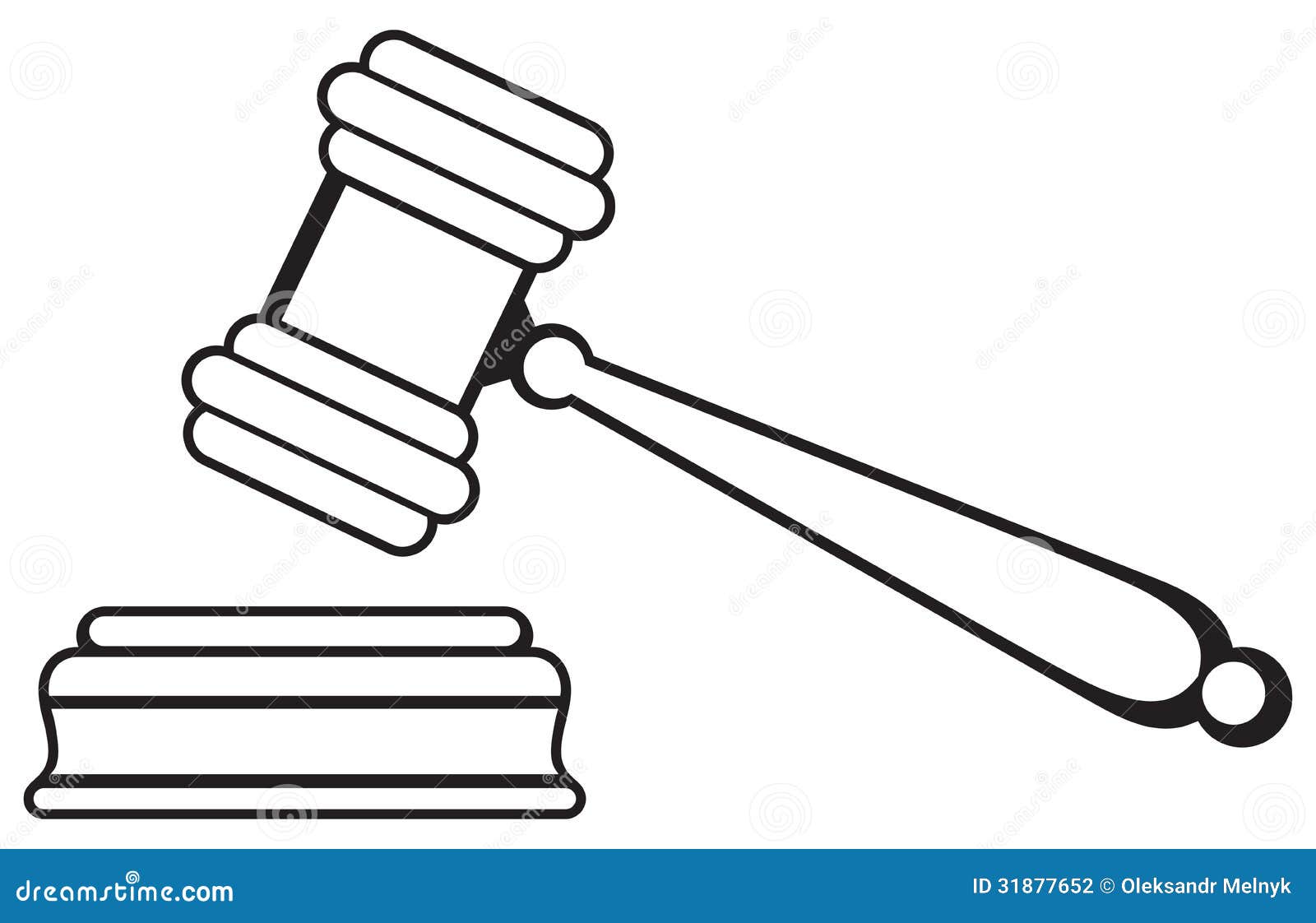 judge gavel isolated white background silhouette 31877652