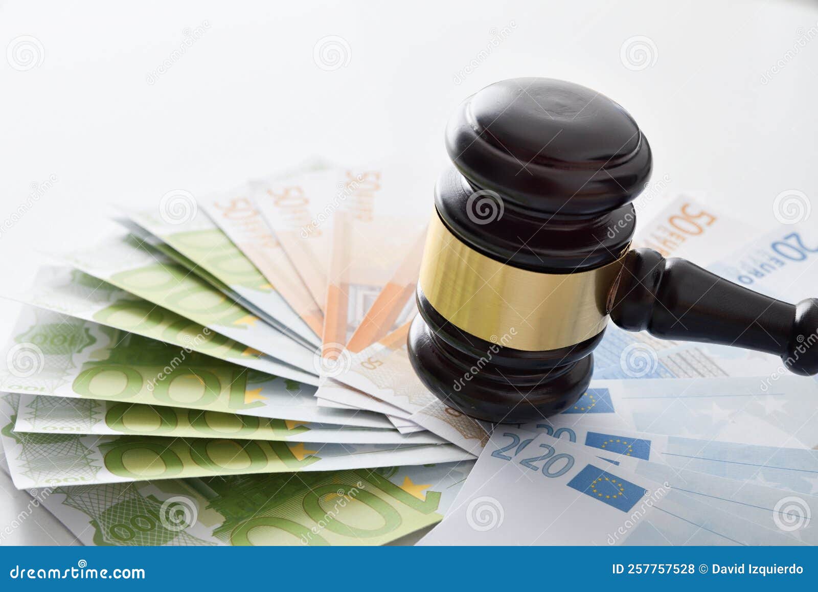 Judge`s Mace on a Pile of Banknotes Elevated View Stock Photo Image of finance, capital 257757528