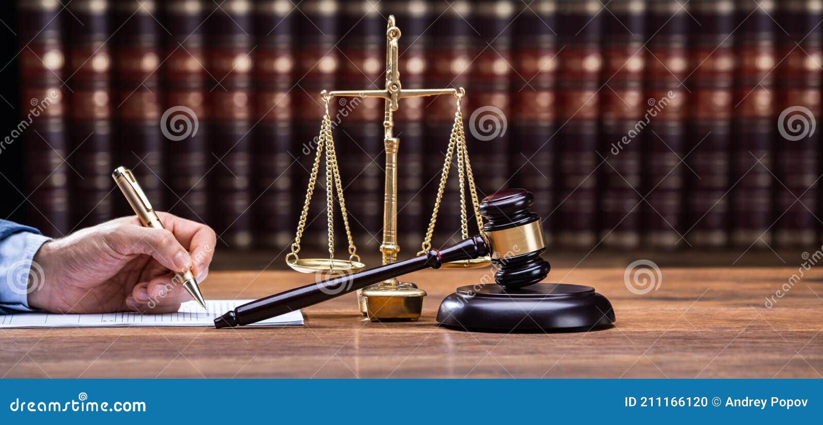 Judge Writing on Legal Documents Stock Photo Image of magistrate