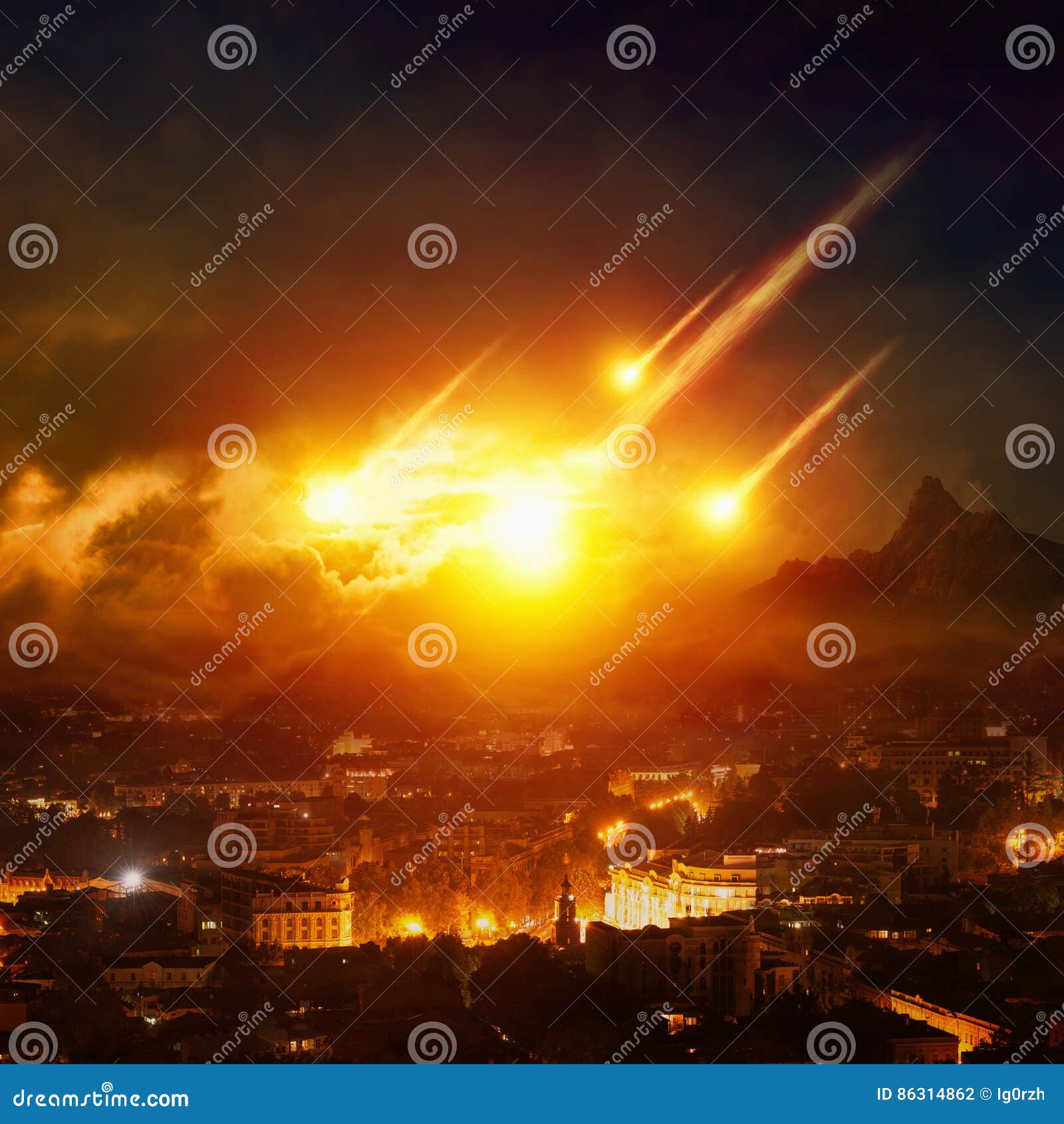 judgment day, end of world, asteroid impact