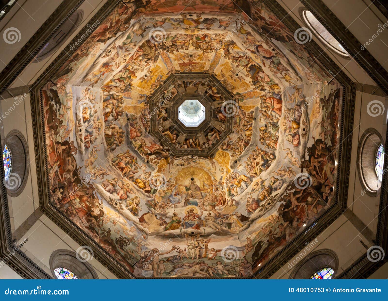 The Judgment Day, Inside the Dome of Florence Editorial Stock Photo