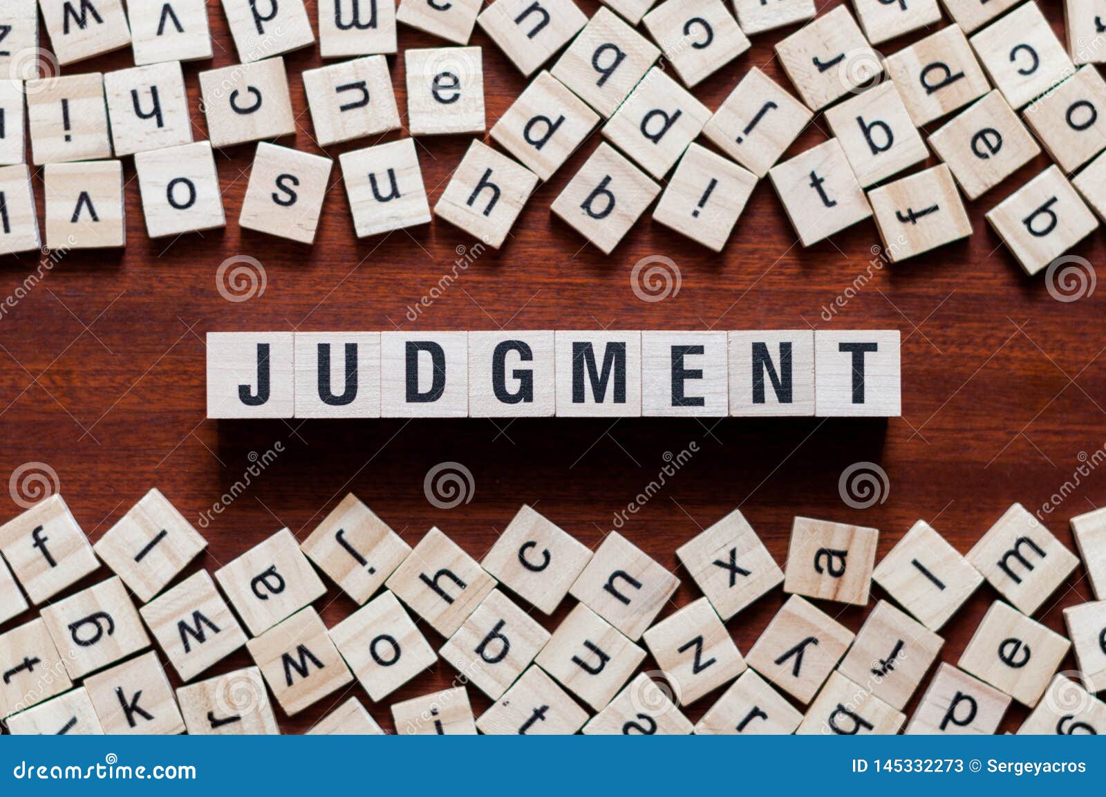 Judgment word concept stock image. Image of finance 145332273