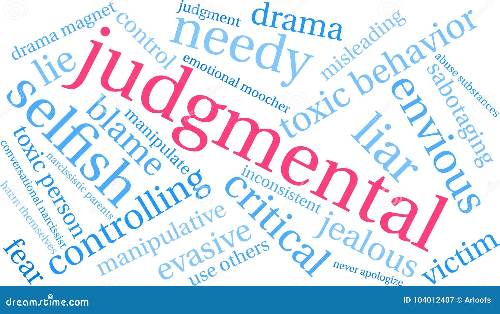 Judgmental Word Cloud stock illustration. Illustration of manipulative
