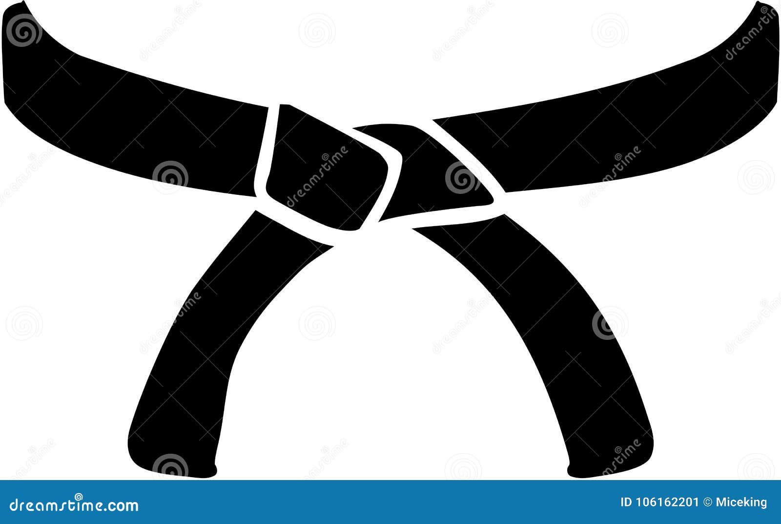 Judo belt stock vector. Illustration of fight, competition - 106162201