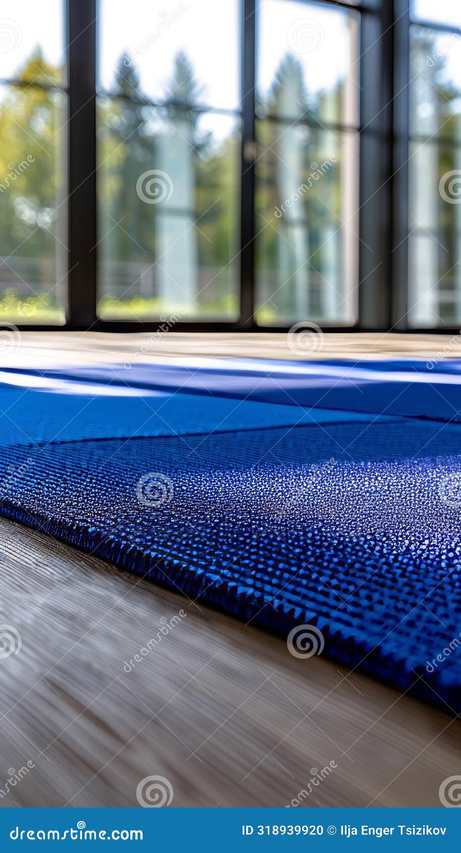 Judo Mat Close Up with Scuff Marks, Symbolizing Dedication in Olympic
