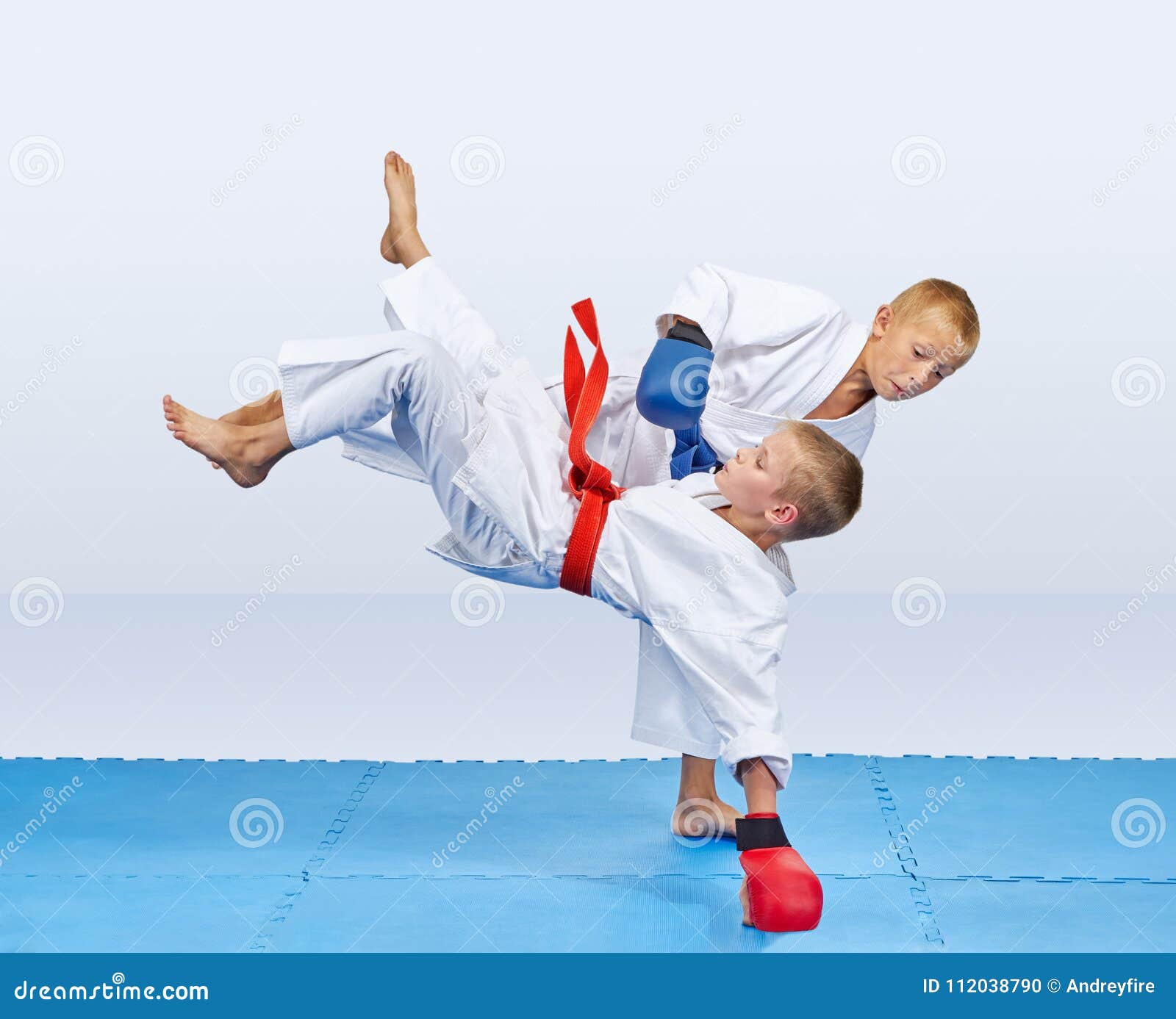 In Judogi Boys are Doing Judo Throws Stock Photo Image of practice, health 112038790