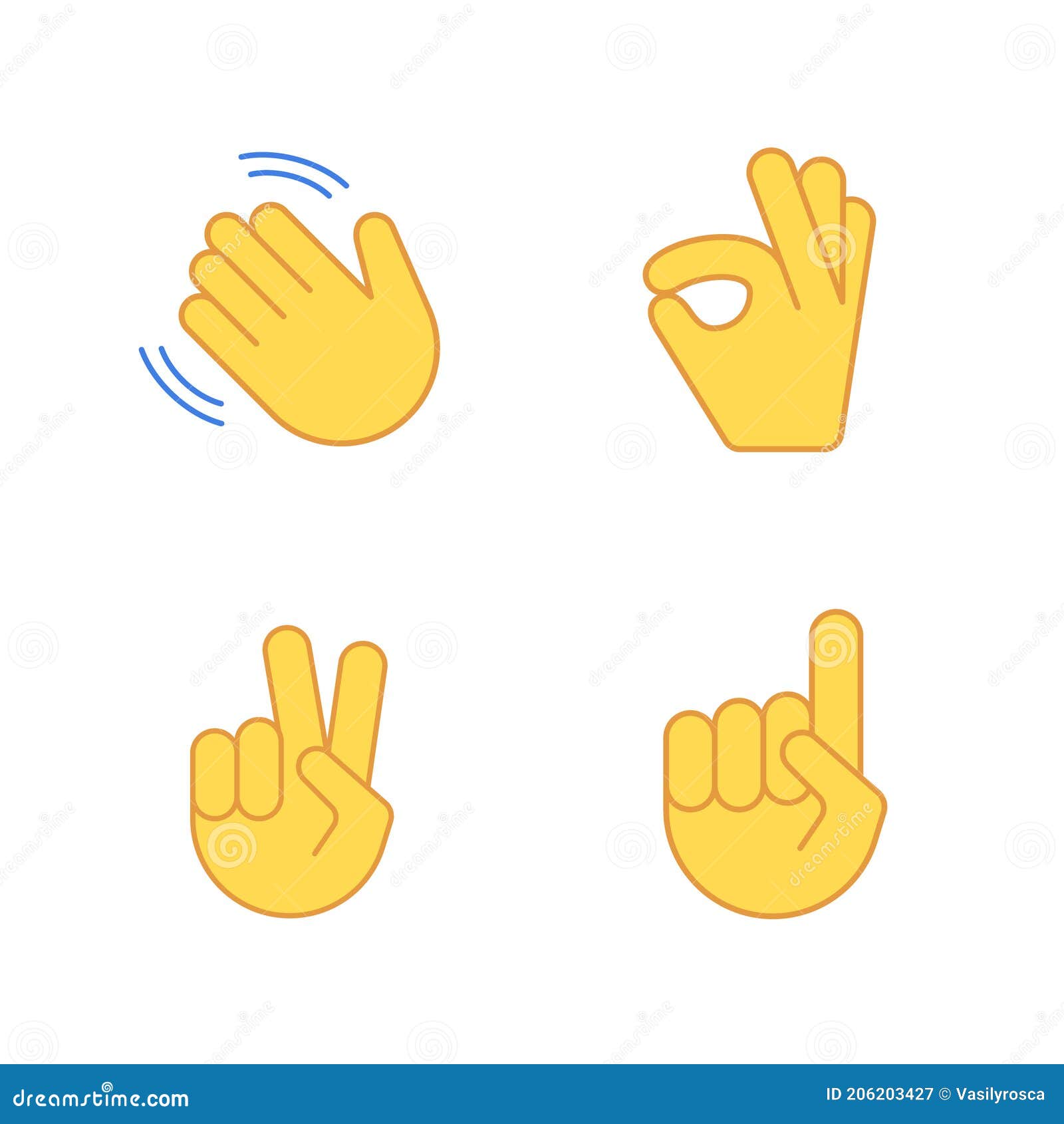 Juego De Dibujos Animados Emoticonos Con Aplausos De Manos Emoji. Conjunto De Dedos De Emoji De Alta Presión Vectorial Ilustración del Vector - Ilustración de hola, gesto: 206203427 Juego De Dibujos Animados Emoticonos Con Aplausos De Manos Emoji. Conjunto De Dedos De Emoji De Alta Presión Vectorial Ilustración del Vector - Ilustración de hola, gesto: 206203427