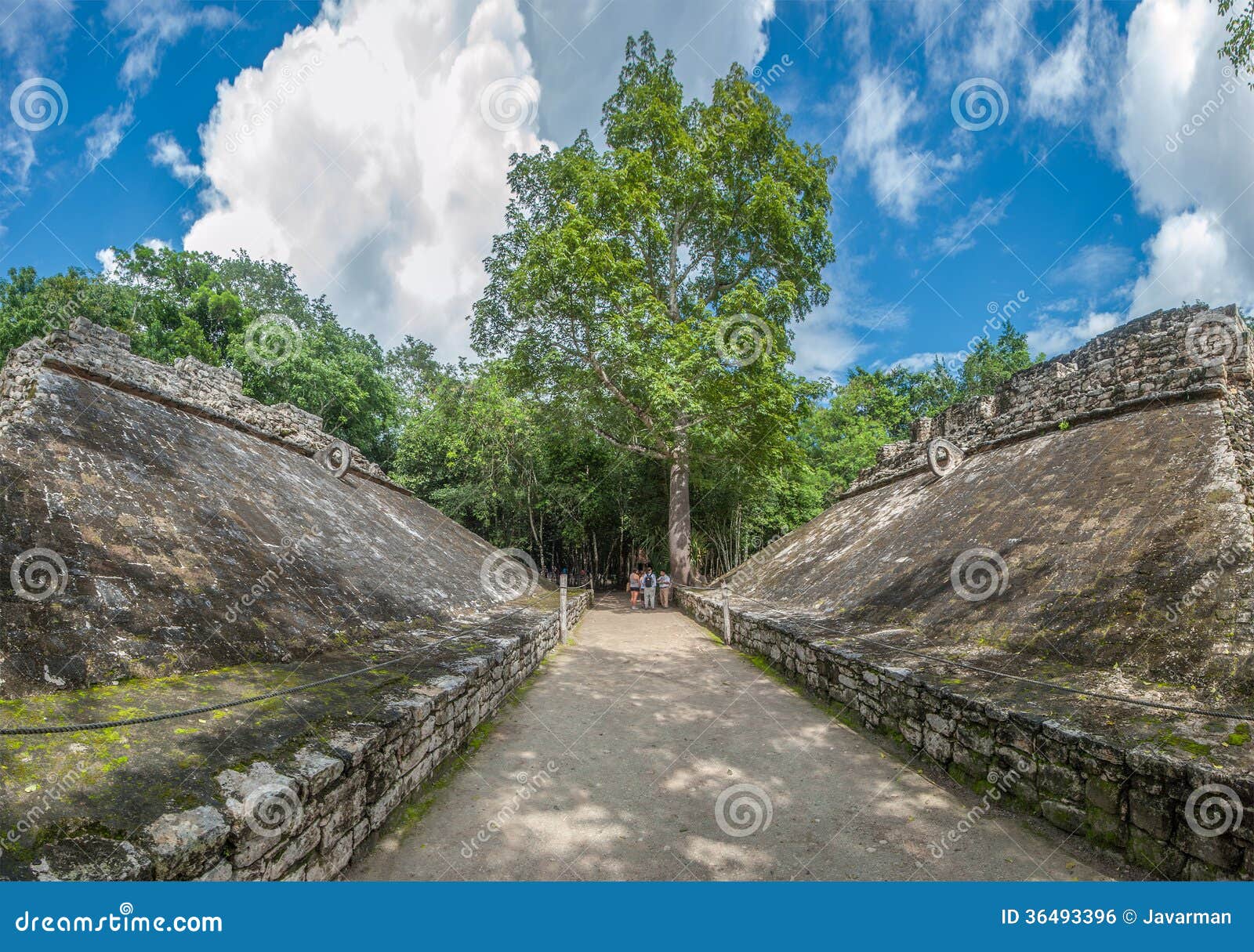 juego de pelota, mayan ballgame field, coba, yucatan, mexico