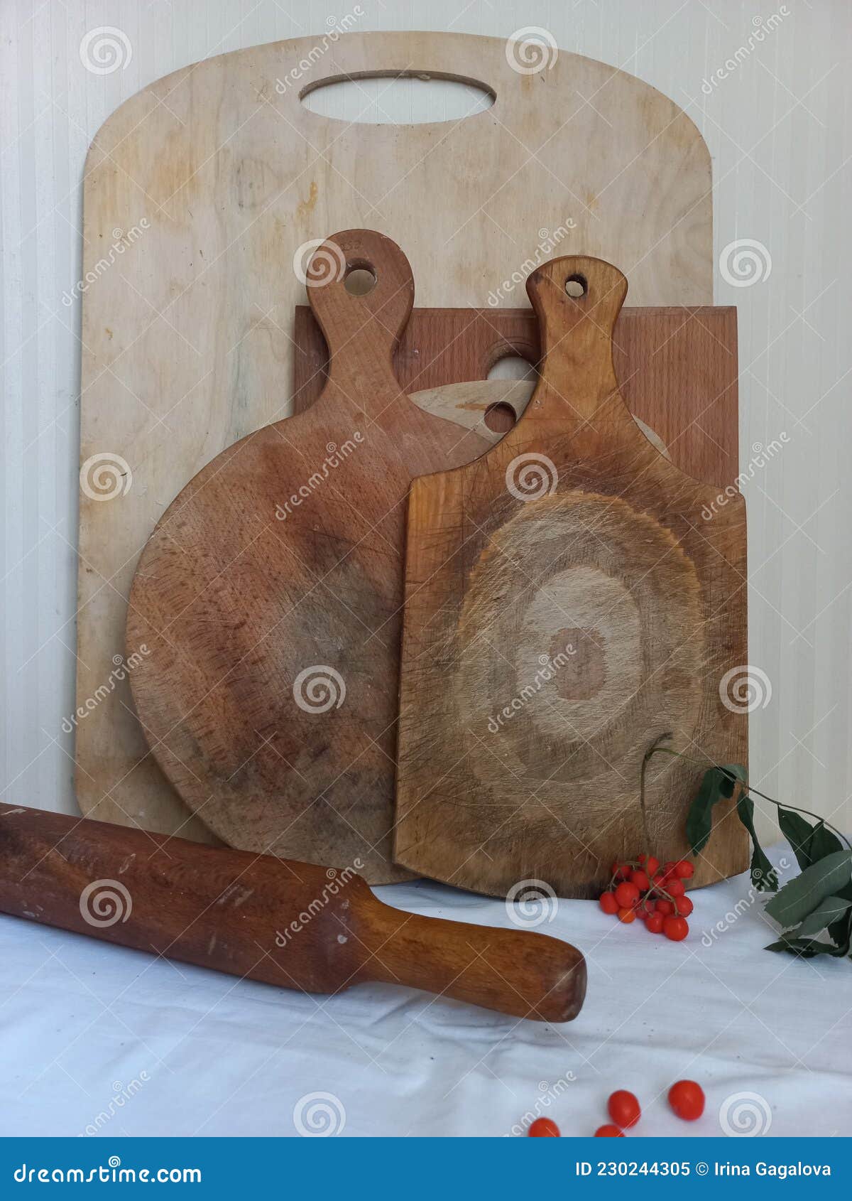 Juego De Tablas De Madera Para La Cocina Imagen de archivo Imagen de