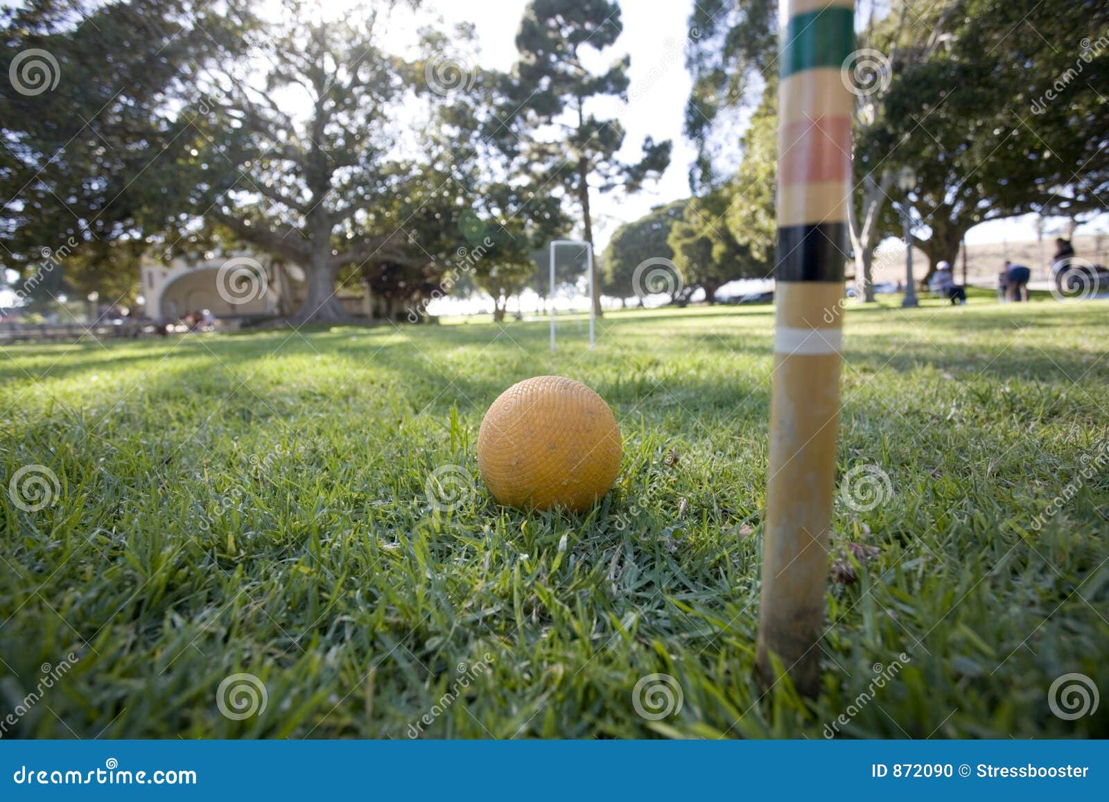 Juego Del Croquet En Parque Foto de archivo Imagen de verde, parque