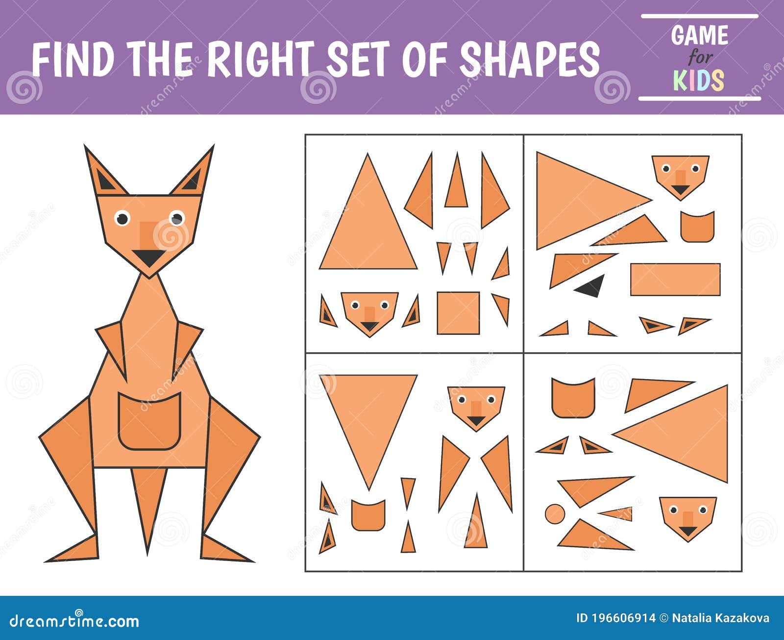 Juego Educativo Para Niños Canguro De Figuras Geométricas Ilustración del Vector - Ilustración de concurso, actividad: 196606914 Juego Educativo Para Niños Canguro De Figuras Geométricas Ilustración del Vector - Ilustración de concurso, actividad: 196606914