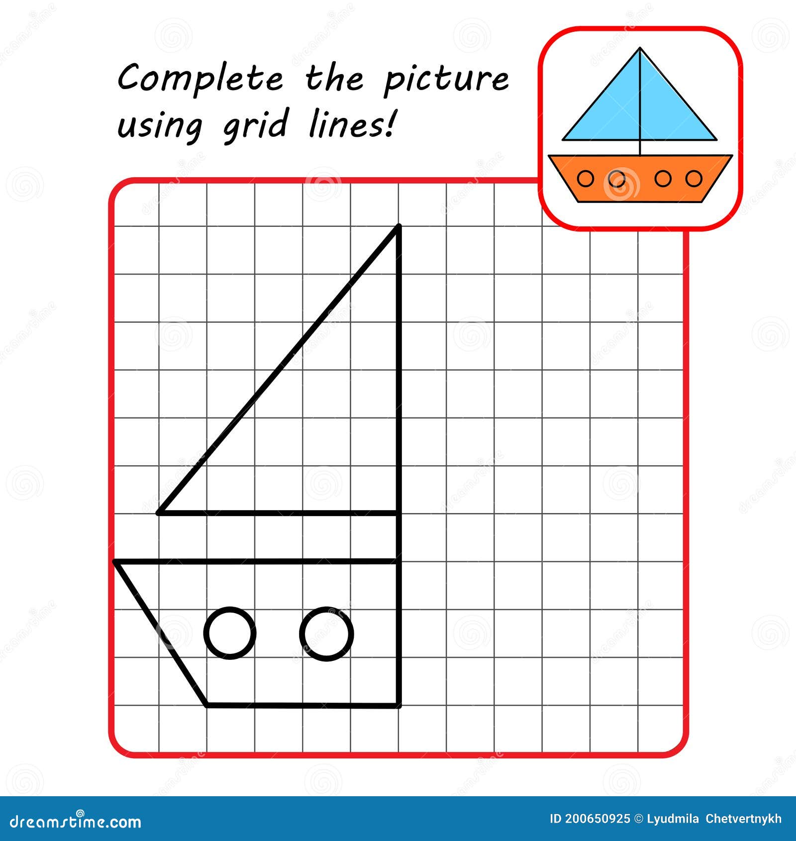 Juego Educativo Para Niños Ejercicio Sencillo Dibujo De Envío Mediante Cuadrícula Ilustración del Vector - Ilustración de pintura, educativo: 200650925 Juego Educativo Para Niños Ejercicio Sencillo Dibujo De Envío Mediante Cuadrícula Ilustración del Vector - Ilustración de pintura, educativo: 200650925