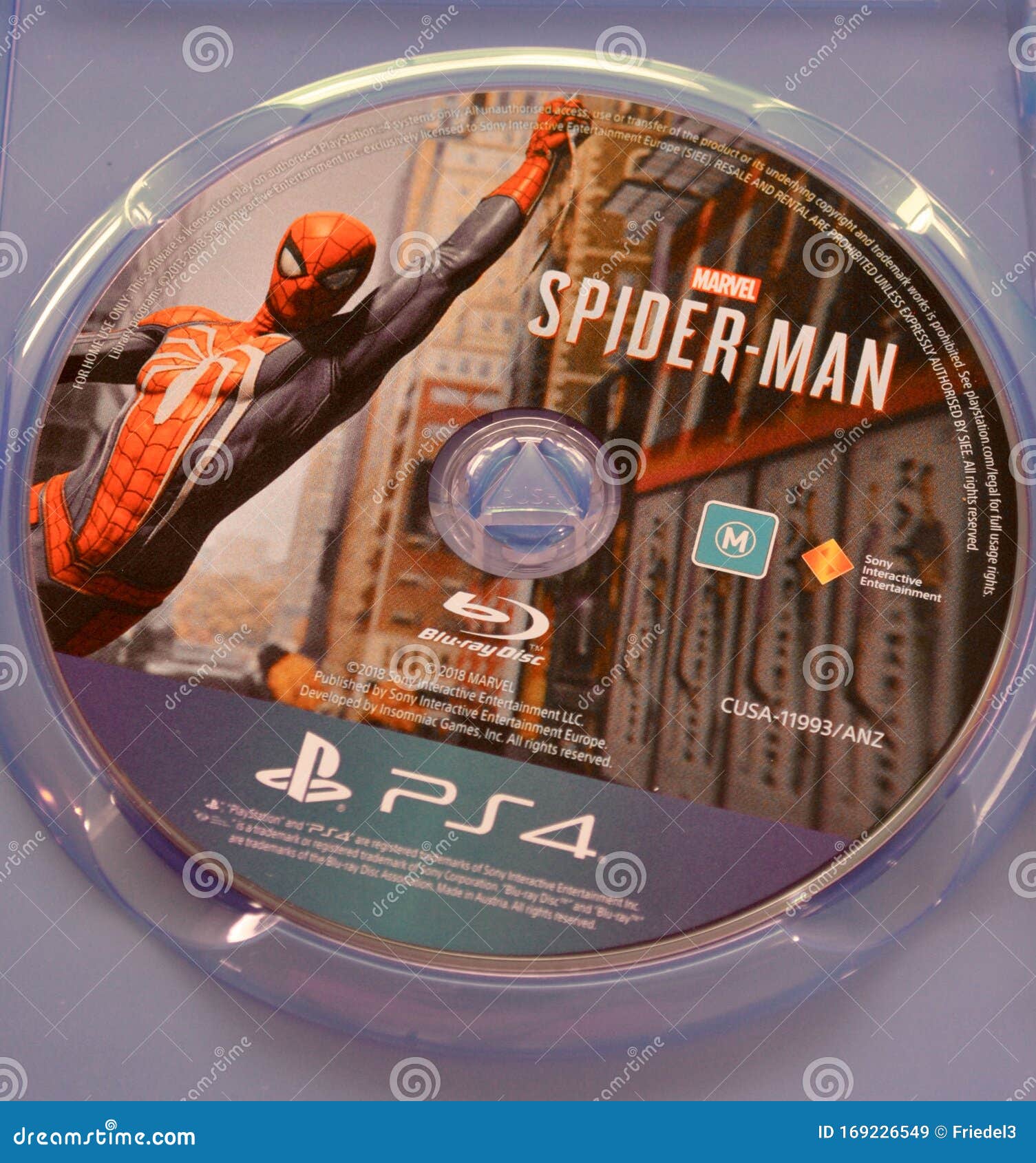 Juego PS4 PlayStation De Marvel Spider-Man, Aclamado Por La Crítica Imagen  de archivo editorial - Imagen de juego, peter: 169226549