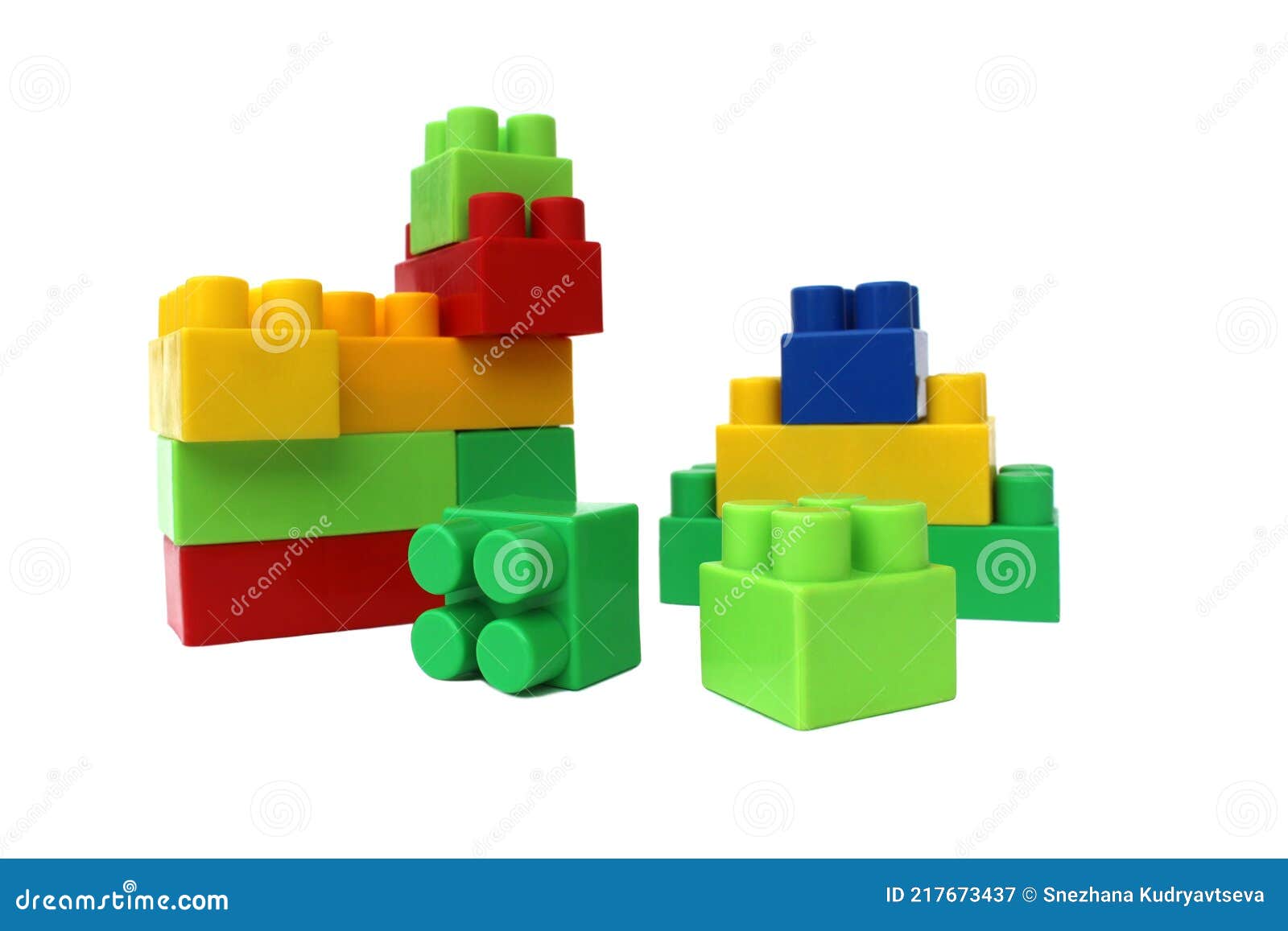 Juegos De Construcción De Plástico Brillante Para Niños Imagen archivo - Imagen de 217673437