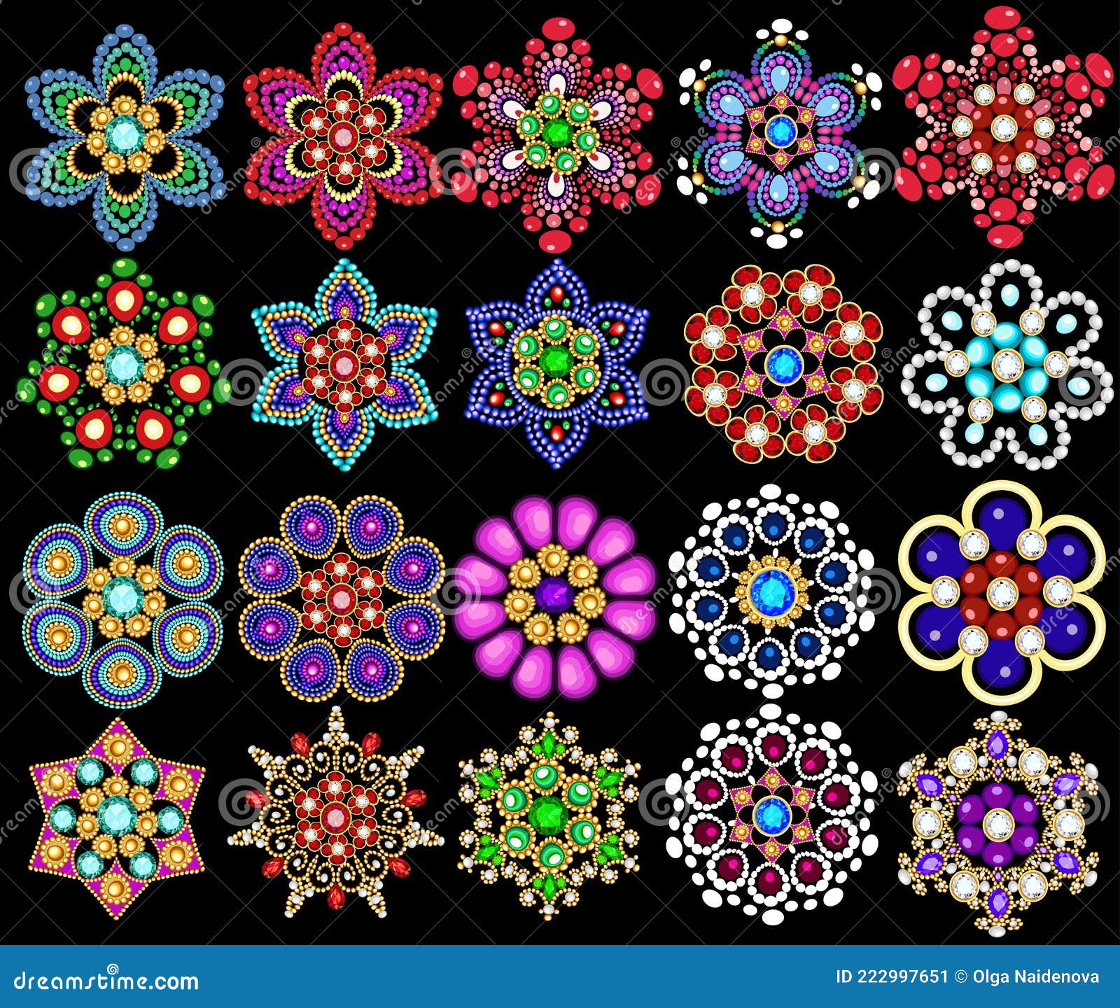 algas marinas vertical Desmenuzar Juegos De Joyería Antiguos Adornos De Perlas De Color Oro Y Gemas Y Perlas  Ilustración del Vector - Ilustración de mandala, arte: 222997651