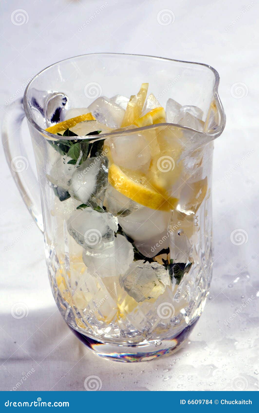 Jug of lemonade stock photo. Image of mint, food, lemon 6609784