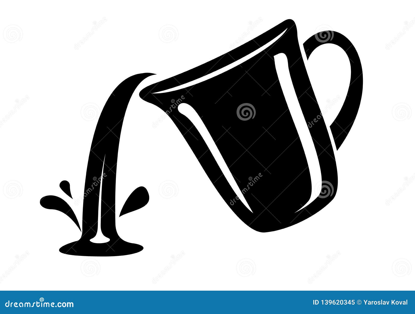 jug pour out milk or water canister. simple logo