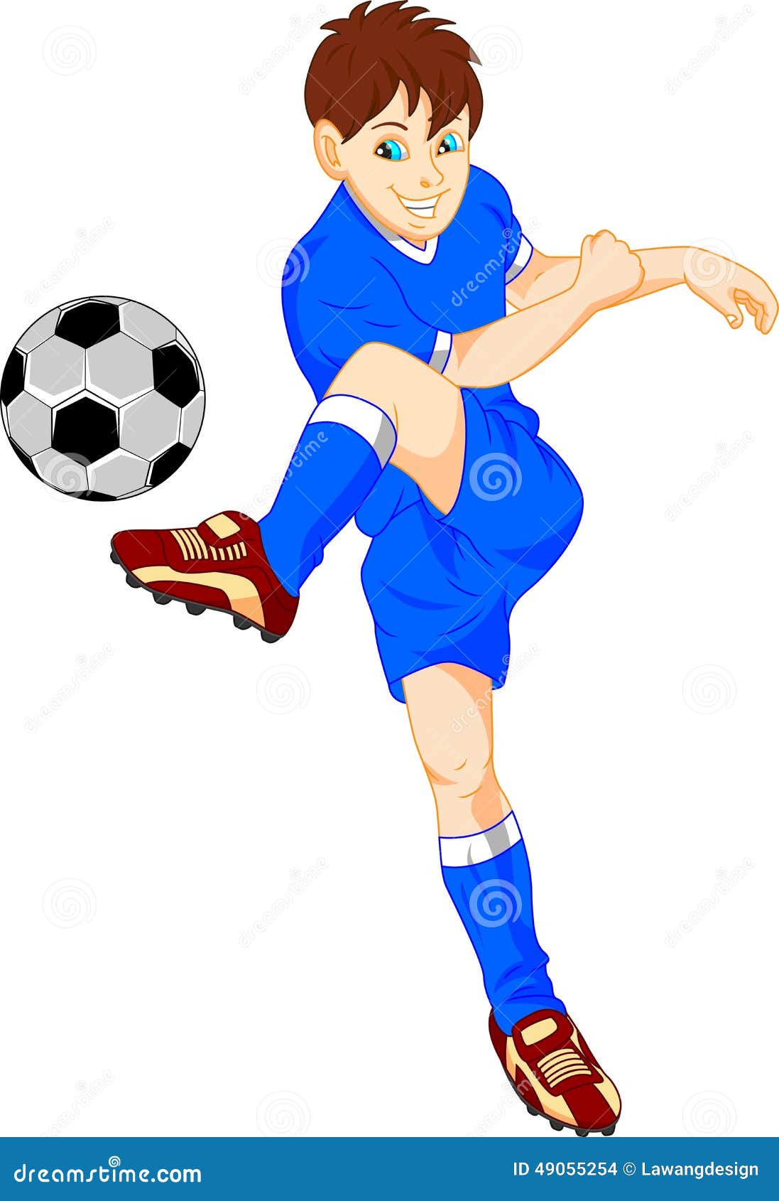 Juego De Fútbol Muchacho De La Historieta Ilustraciones svg, vectoriales,  clip art vectorizado libre de derechos. Image 27657265