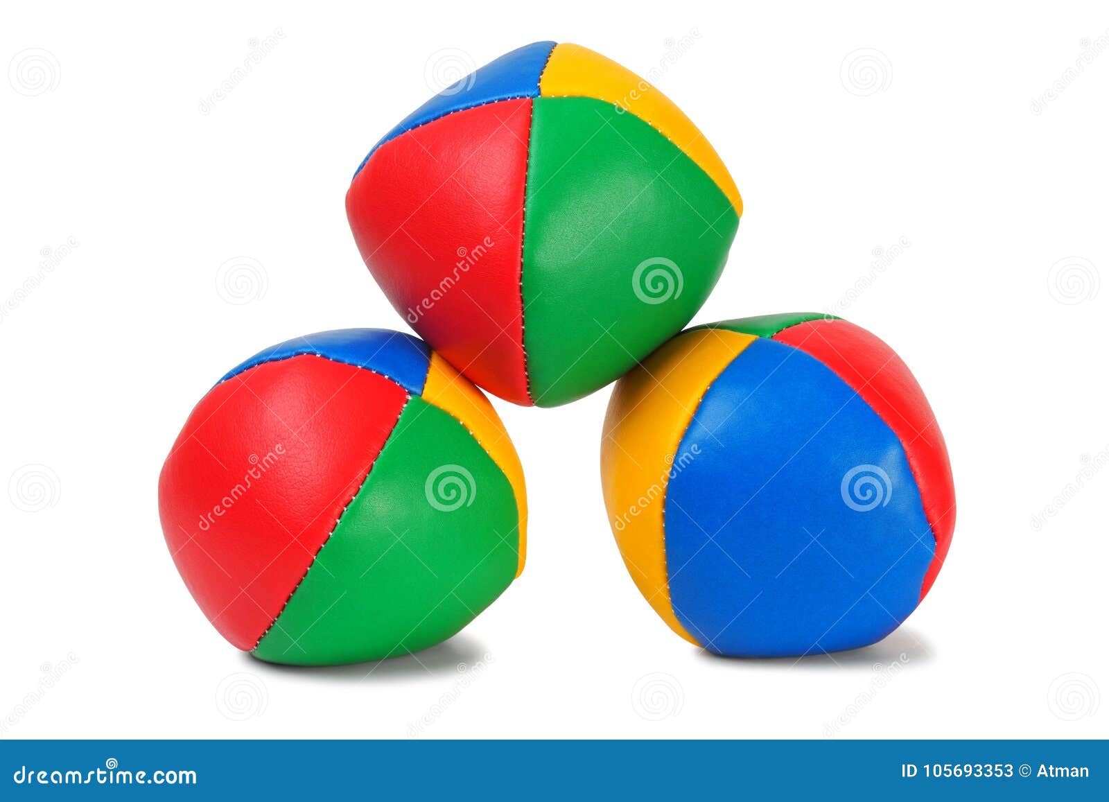 Juggling Balls On White Background Stock Image Image of pyramid