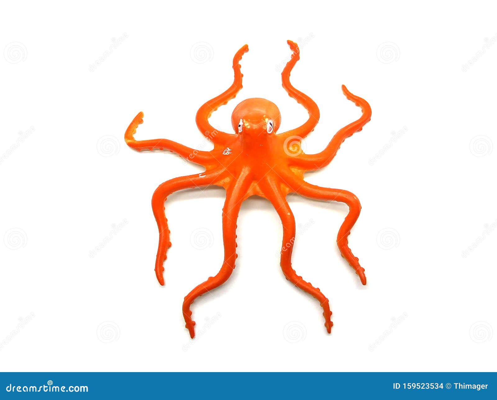 fluir que te diviertas Acelerar Juguete De Goma Pulpo De Color Naranja Foto de archivo - Imagen de agua,  figuras: 159523534