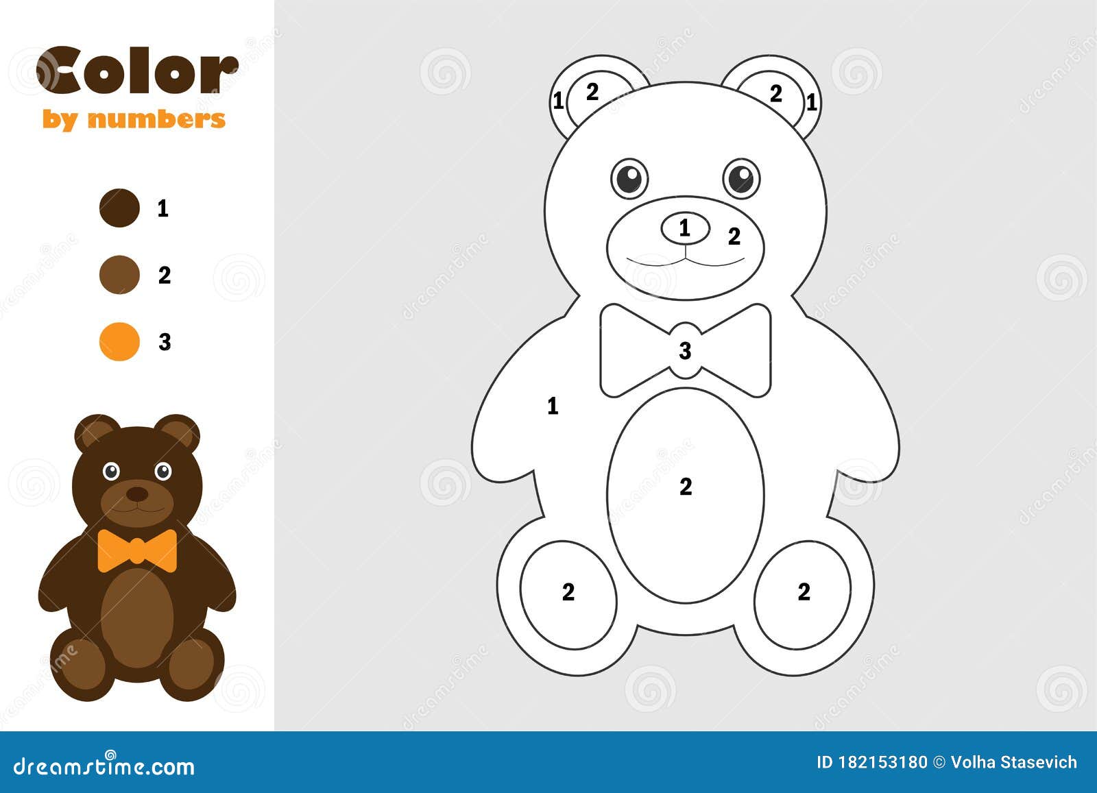 Juguete De Oso En Estilo De Caricatura Color Por Número Juego De Papel Educativo Para El Desarrollo De Niños Página De Colorear Ni Stock de ilustración - Ilustración de mano, juego: 182153180 Juguete De Oso En Estilo De Caricatura Color Por Número Juego De Papel Educativo Para El Desarrollo De Niños Página De Colorear Ni Stock de ilustración - Ilustración de mano, juego: 182153180