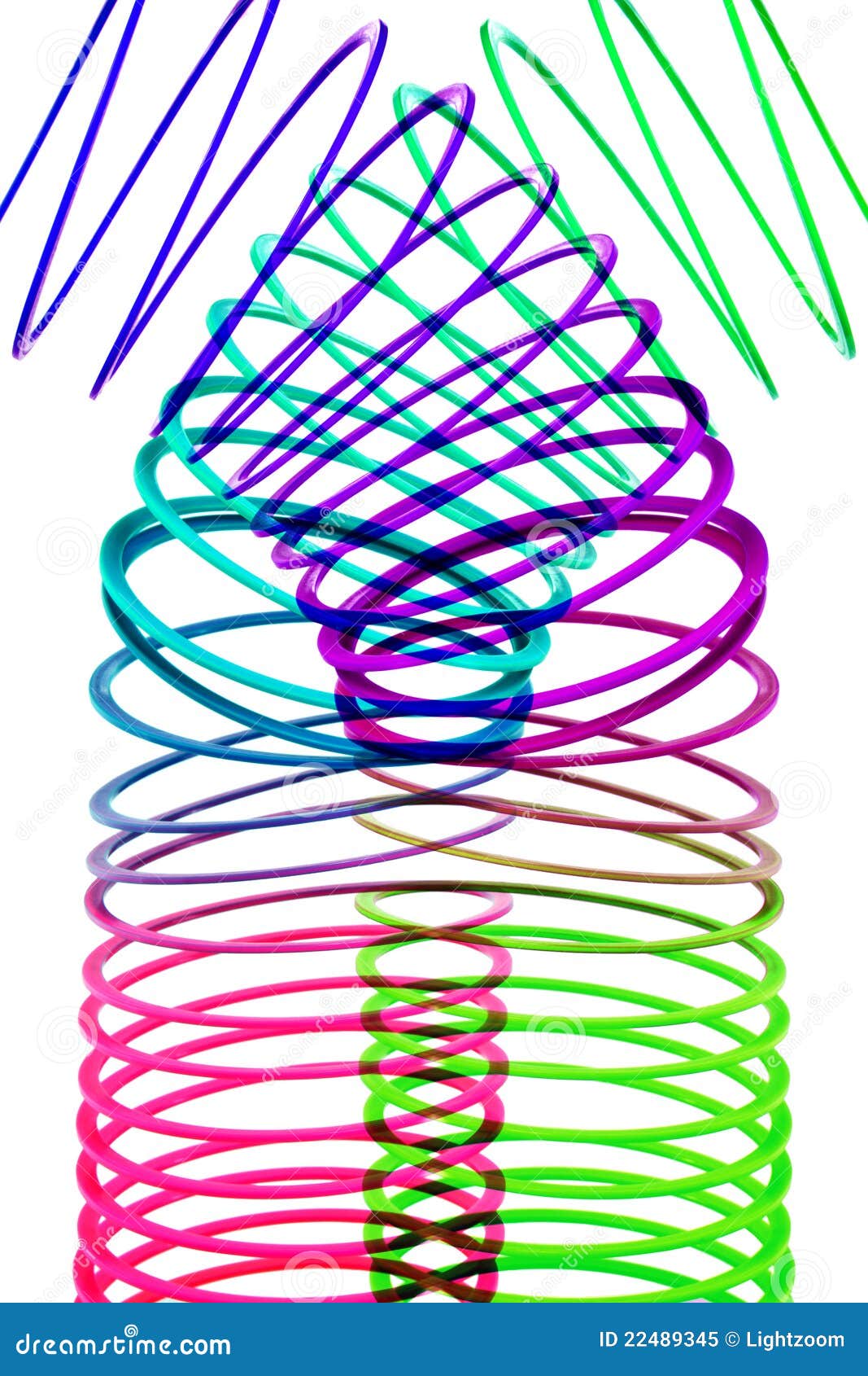 Juguete Del Muelle En Espiral Imagen editorial - Imagen de espirales, vida:  22489345