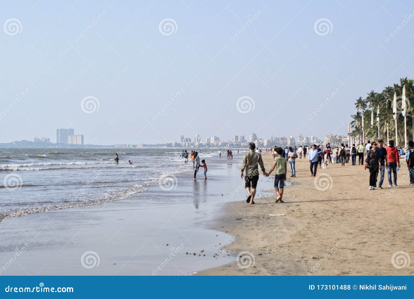 Juhu Beach in Mumbai Clicked on 15th Feb 2020 Editorial Stock Photo