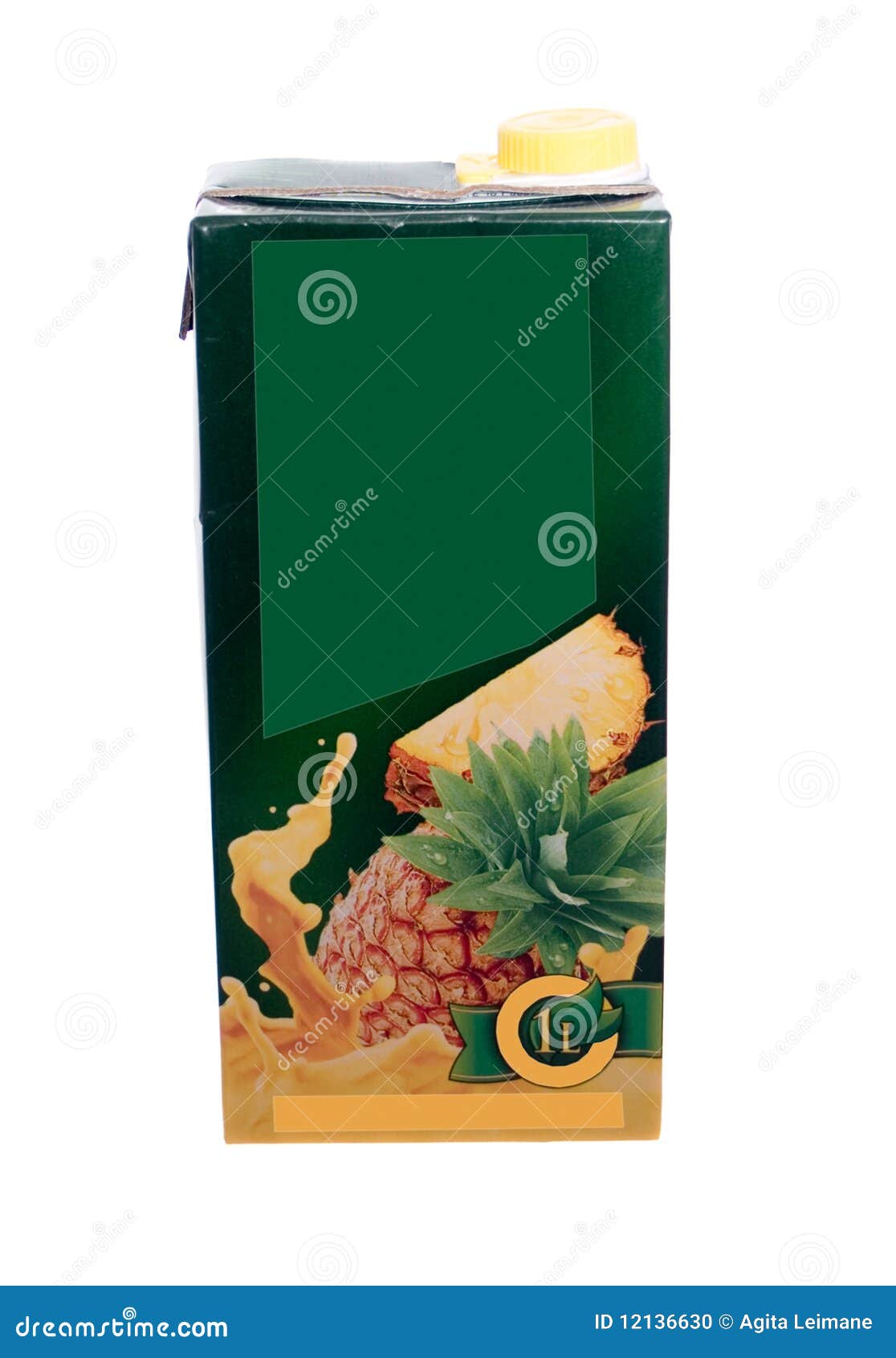 Juice box stock photo. Image of cutout, juice, cardboard 12136630