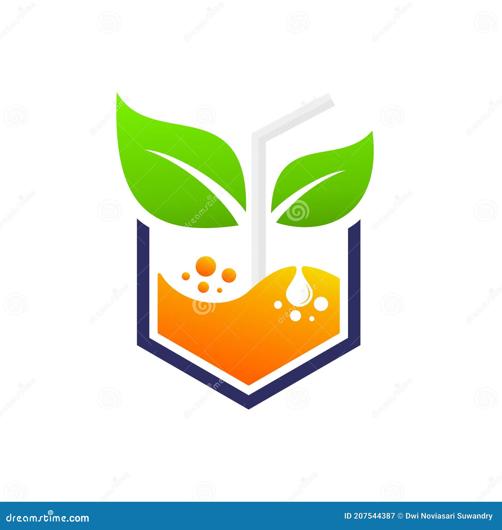 Box Juice Logo Vector Icon Symbol Stock Vector Illustration of
