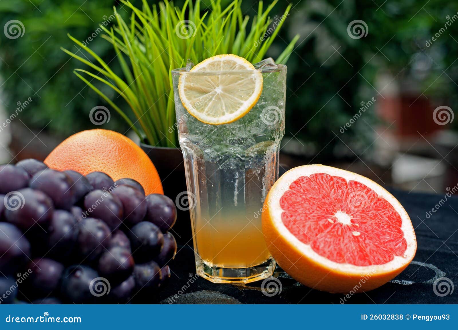 Juice drinks, desserts stock photo. Image of grapes, cold 26032838