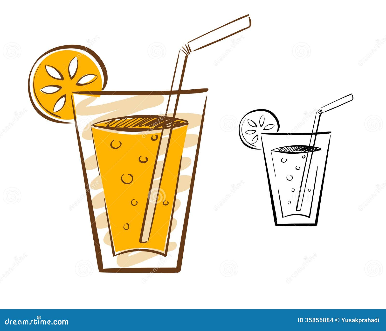 Juice Glass Illustration stock vector. Illustration of drink 35855884