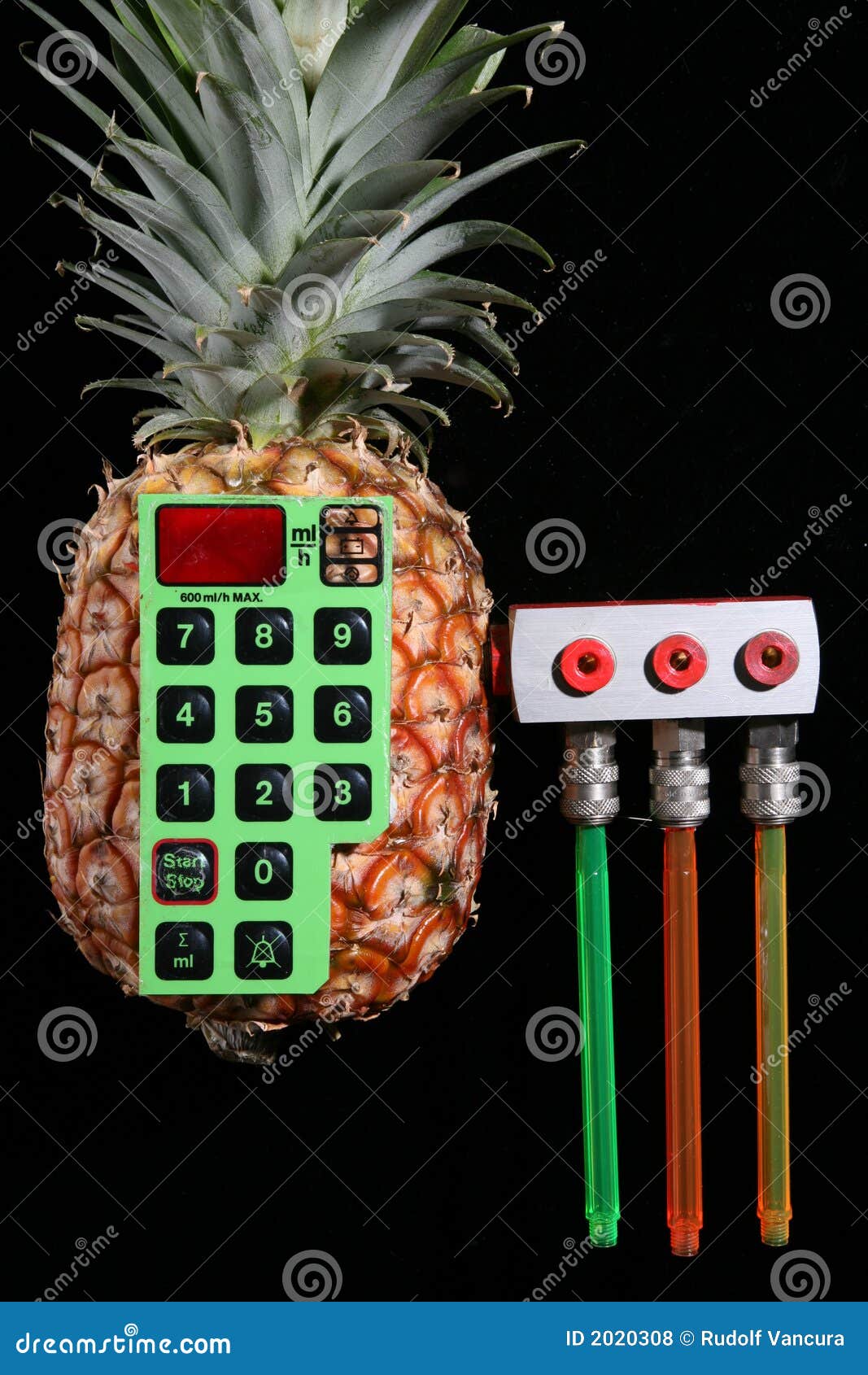 Juice Pump black bg. stock photo. Image of pump, coloured 2020308