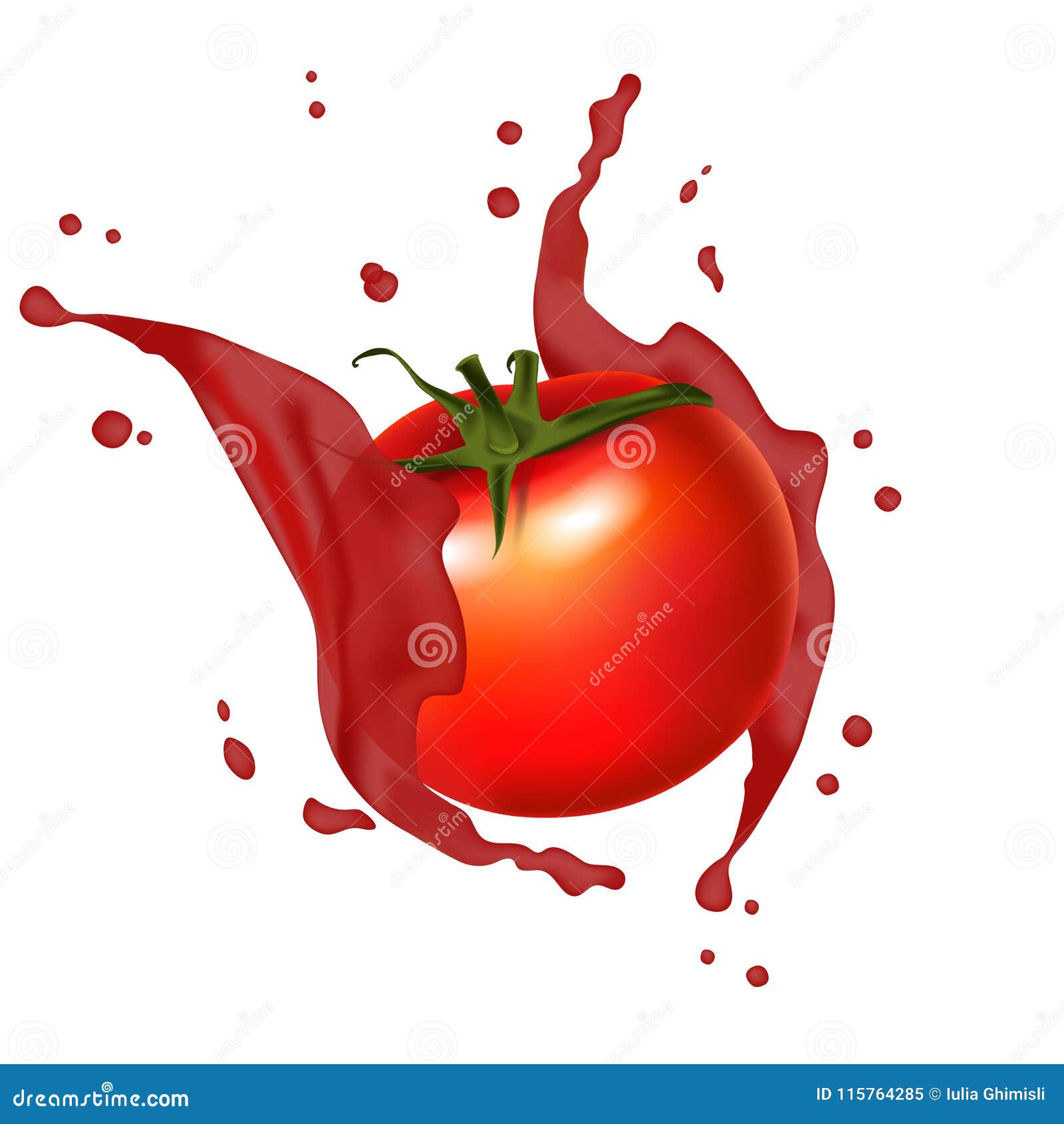 juice red tomato splashing realistic 3d juicy tomatoes splash