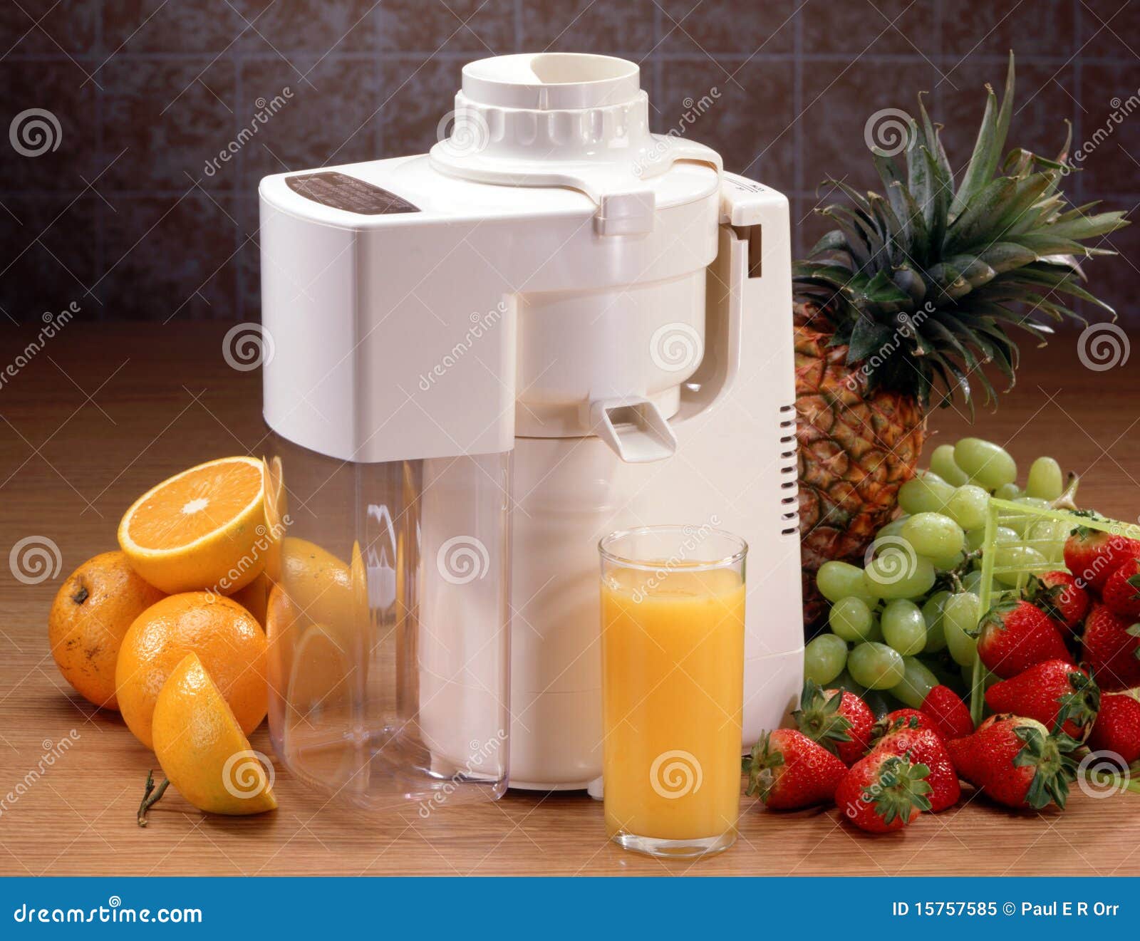 Juicer with Glass and Fruit Stock Image Image of beverage, stir 15757585