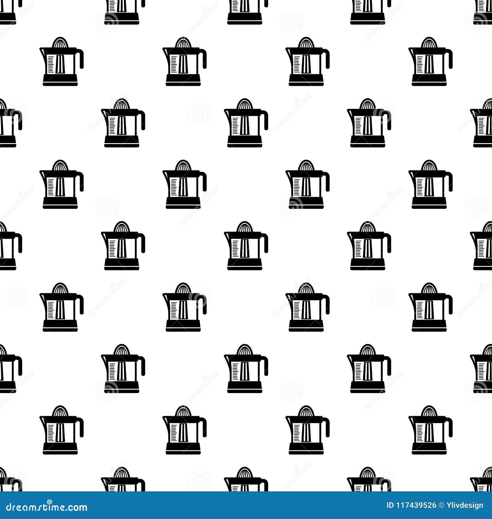 Juicer Pattern Vector Seamless Stock Vector Illustration of drink