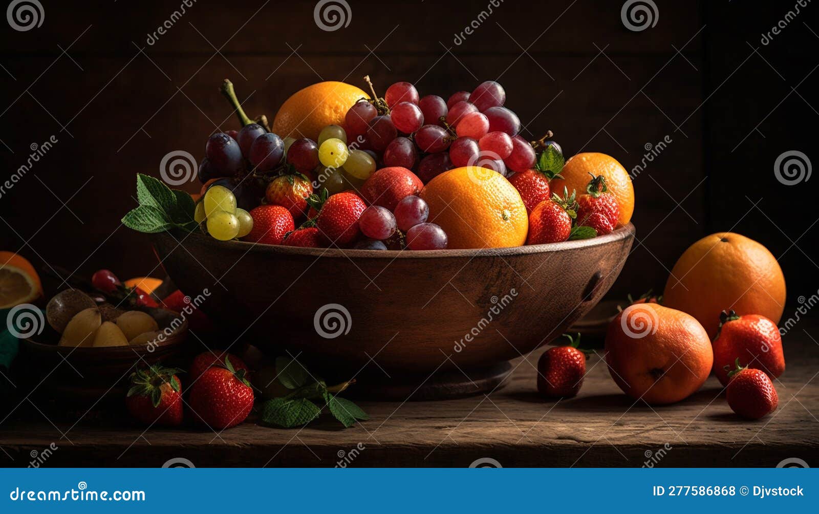 Juicy Citrus Fruit Bowl, a Refreshing Summer Dessert for Vegetarians