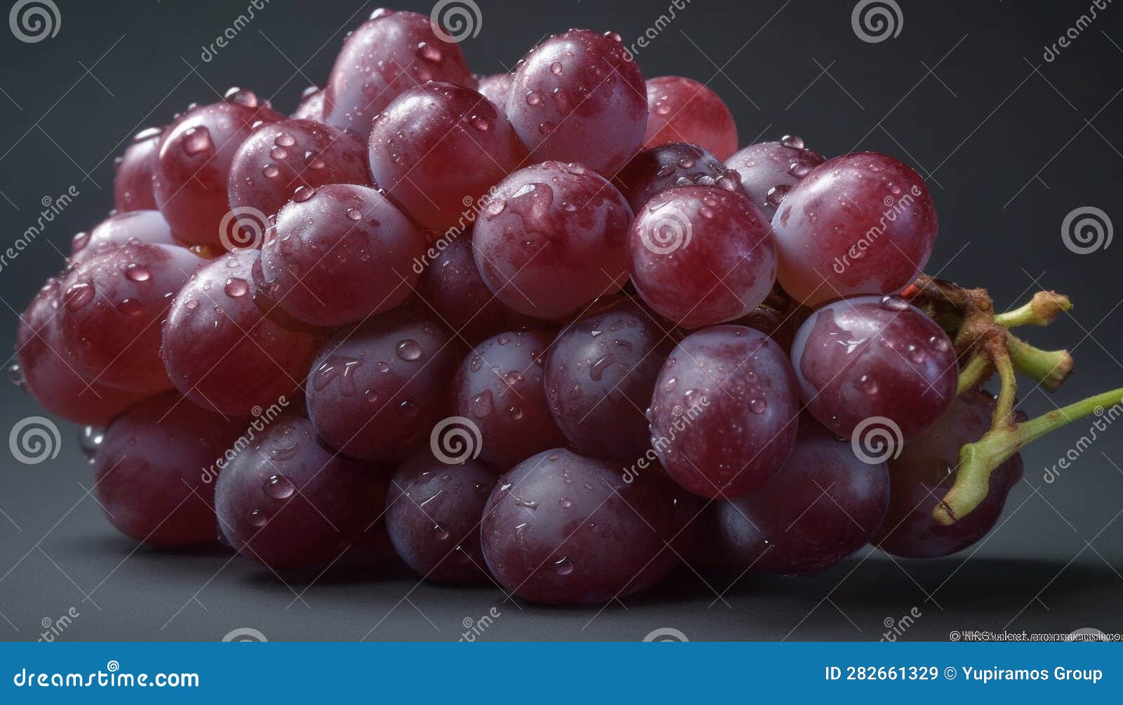 Juicy Grape Bunch, Ripe and Fresh, a Healthy Snack Option Generated by