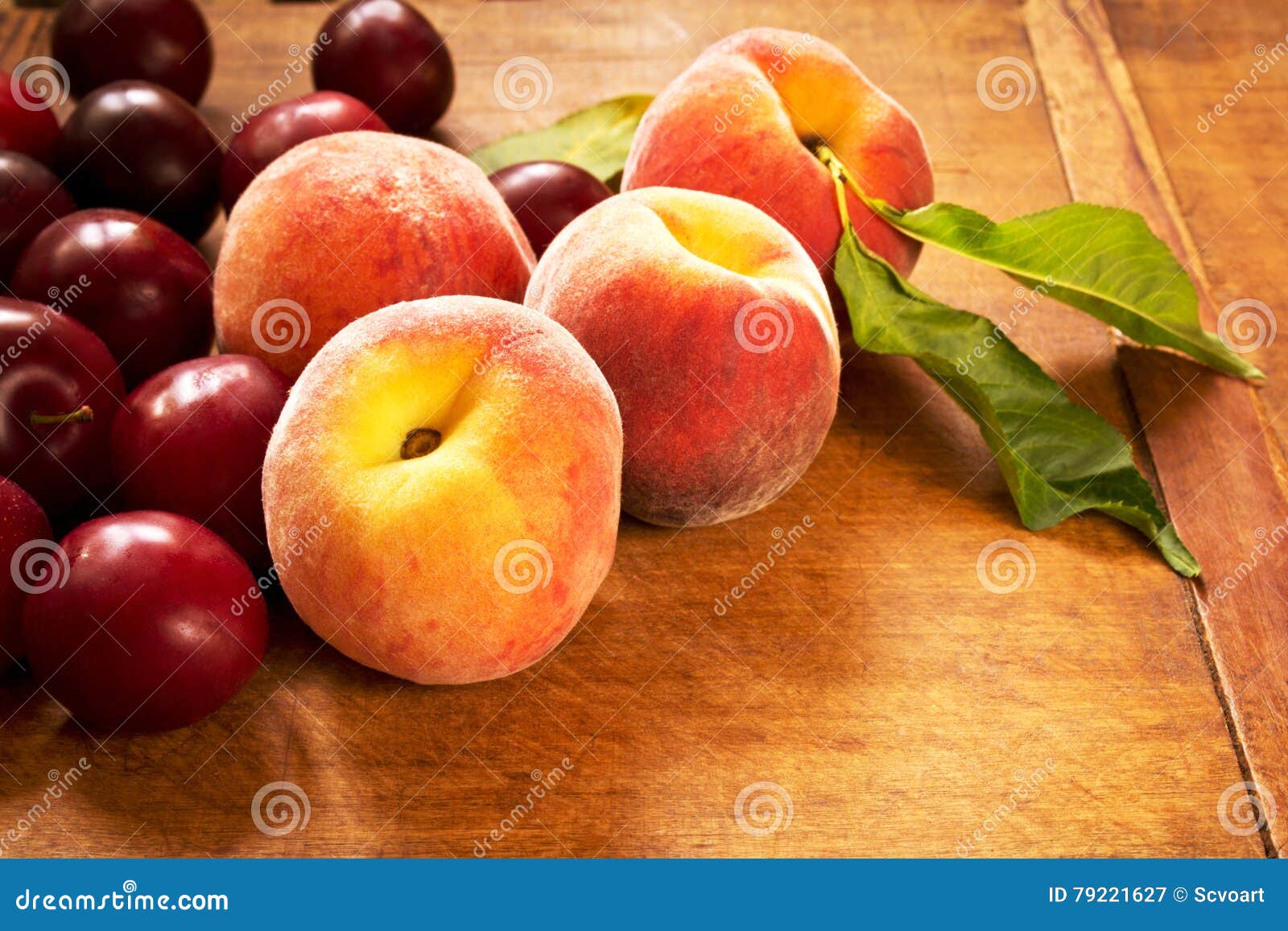 Juicy peaches and plums stock image. Image of juicy, food 79221627