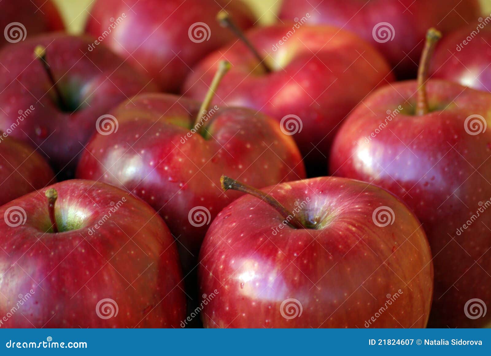Juicy red apples stock image. Image of ripe, liquid, fruit 21824607