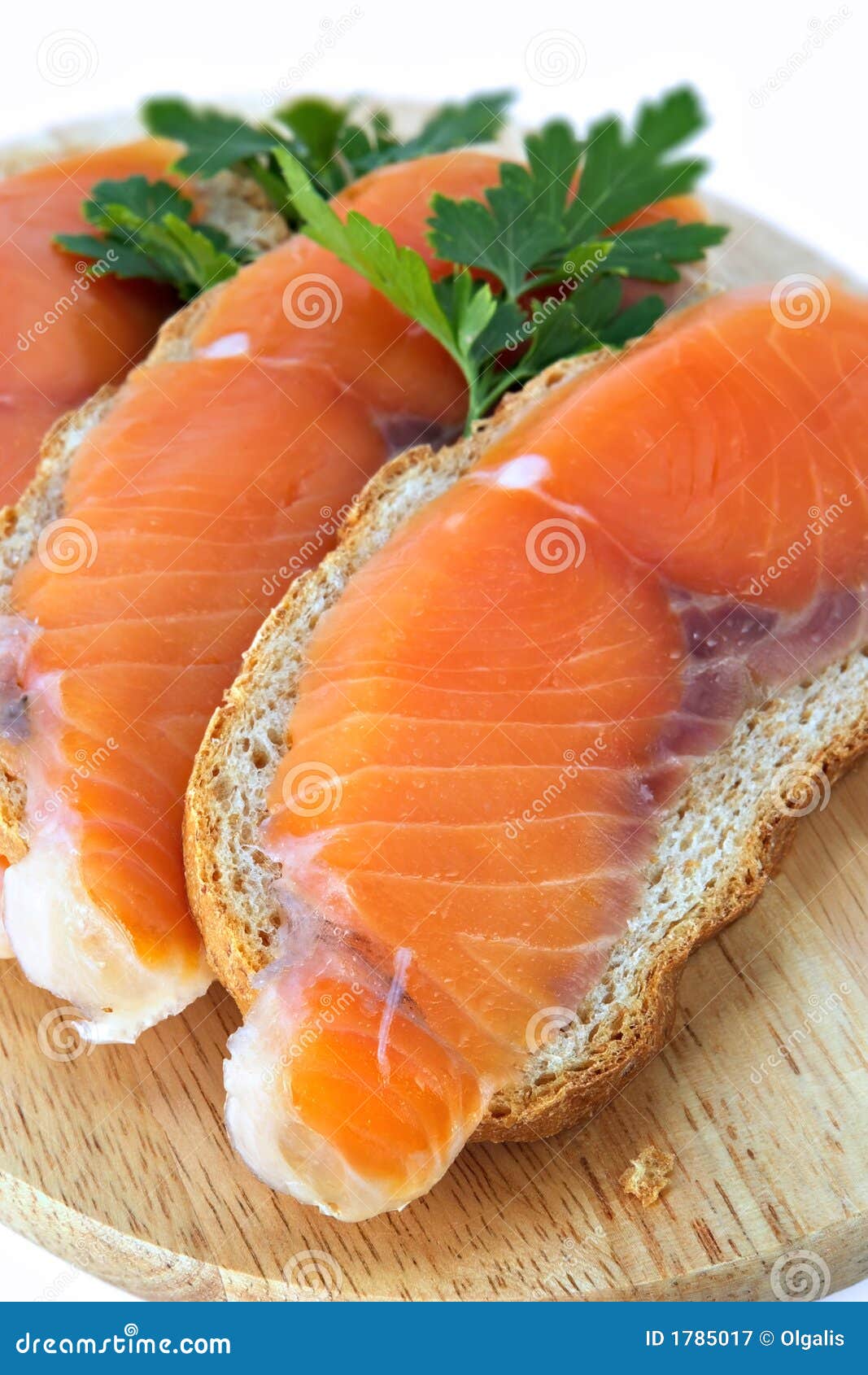 Juicy Snack from Slices Salmon Stock Image Image of calorie, health 1785017