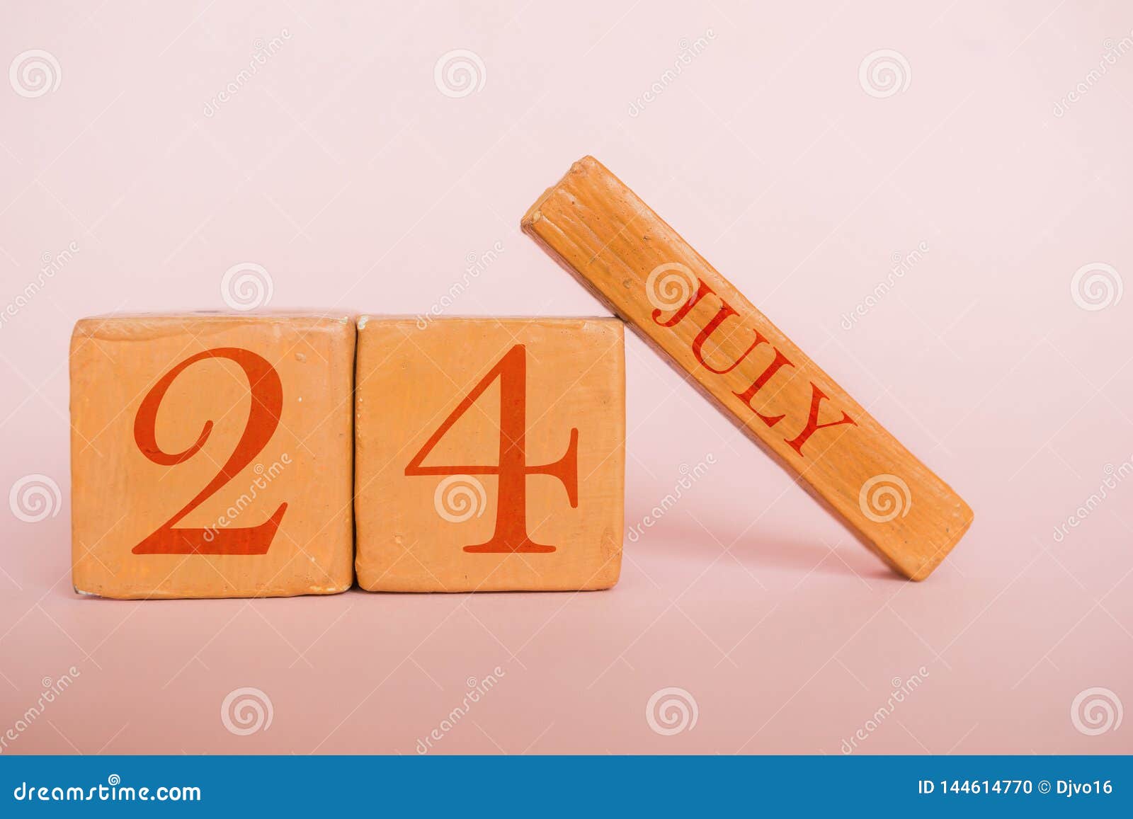 24 Juillet E Mois D'été, Jour Du Concept D'année Photo stock ...