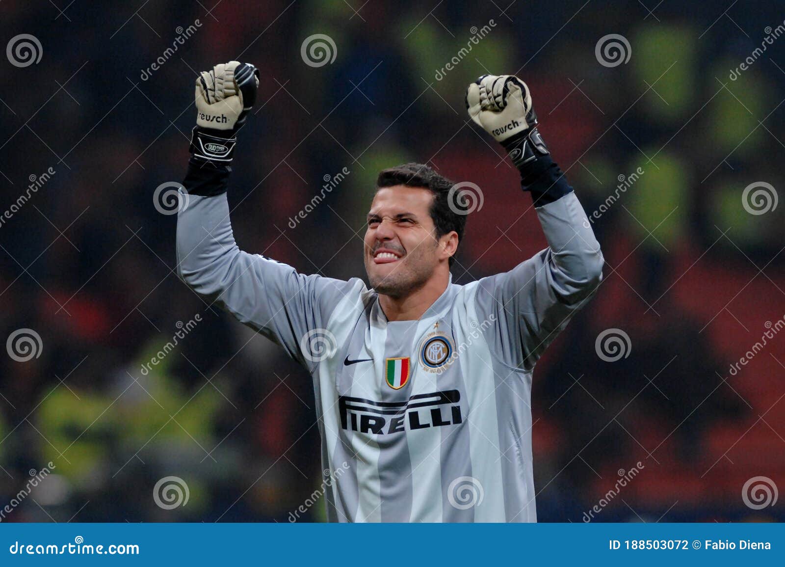 Julio Cesar Celebrates After The Goal Editorial Photography - Image of champions, gmeazza: 188503072