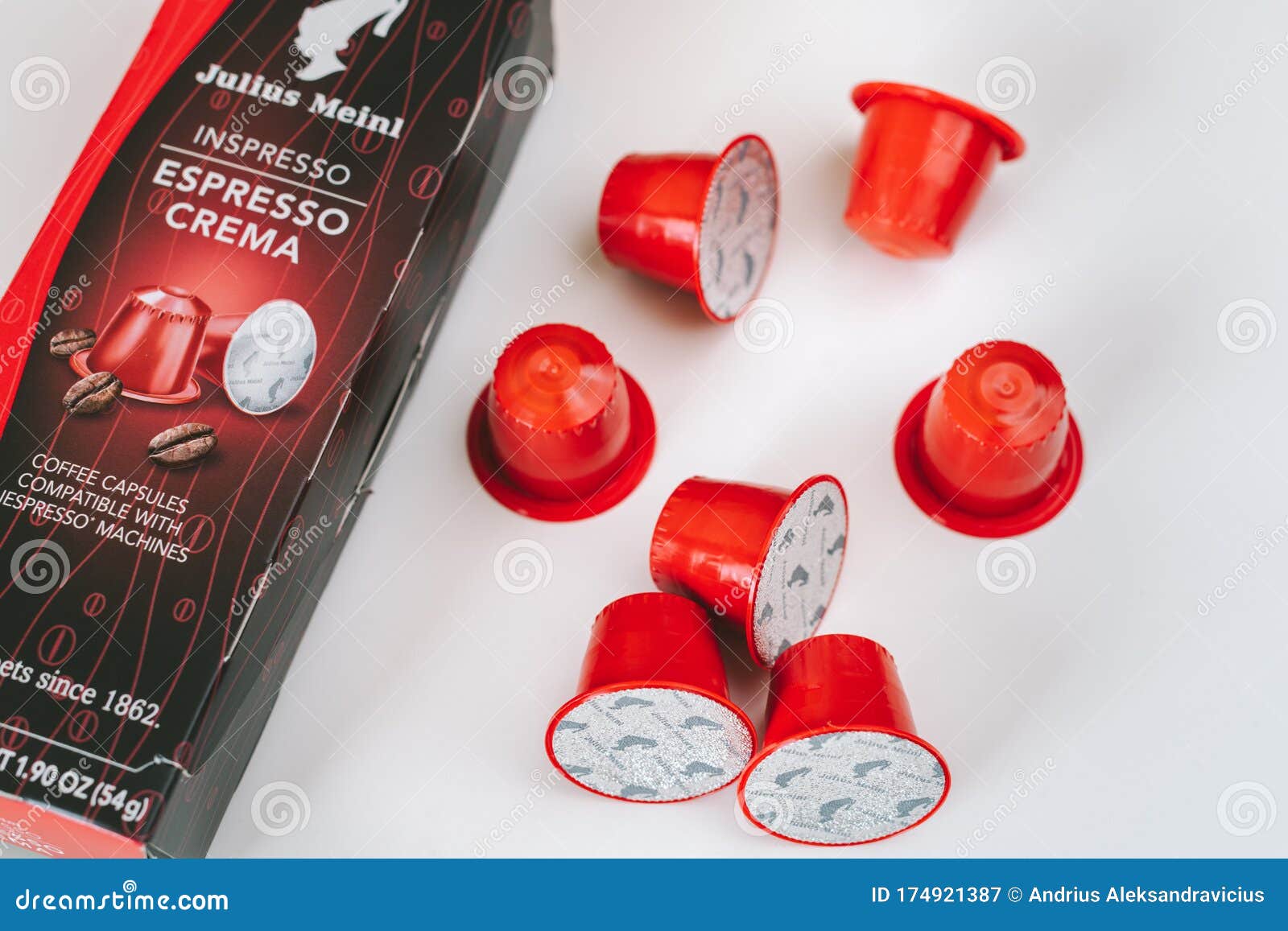 Dense masterpiece Closely Julius Meinl Coffee Capsules Editorial Photography - Image of flavor, cafe:  174921387