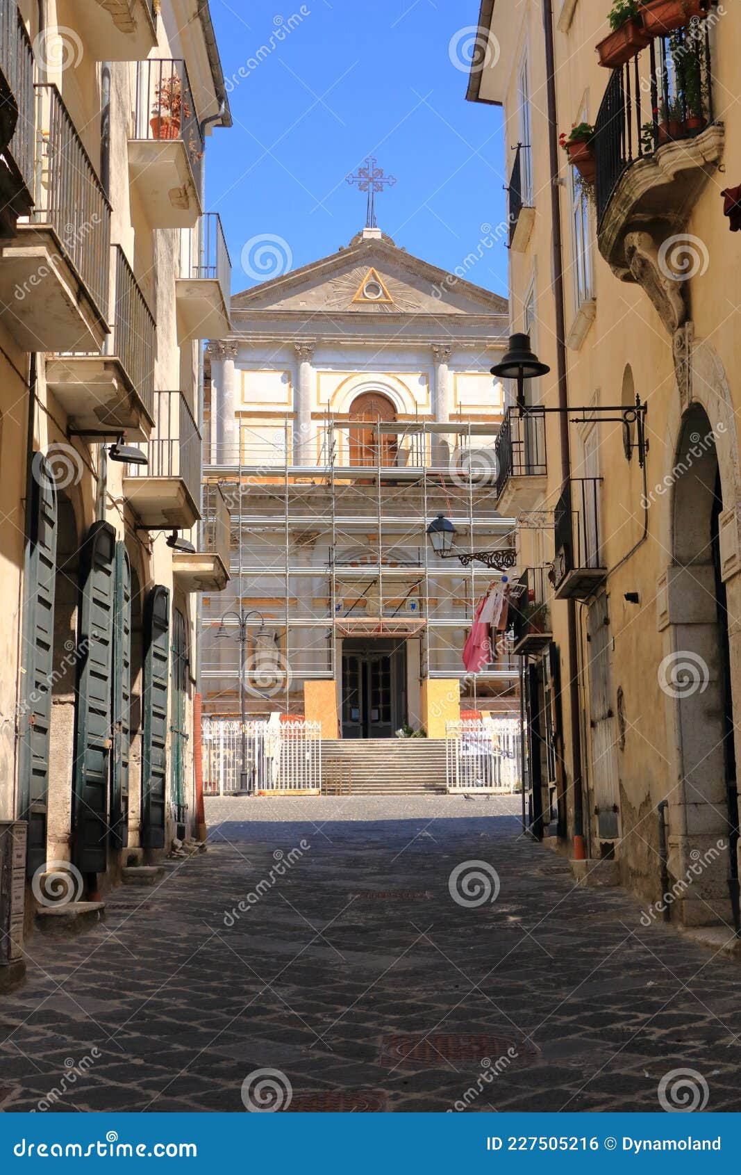 July 10 2021 Avellino, Italy: City View Near the Cathedral of Saint ...