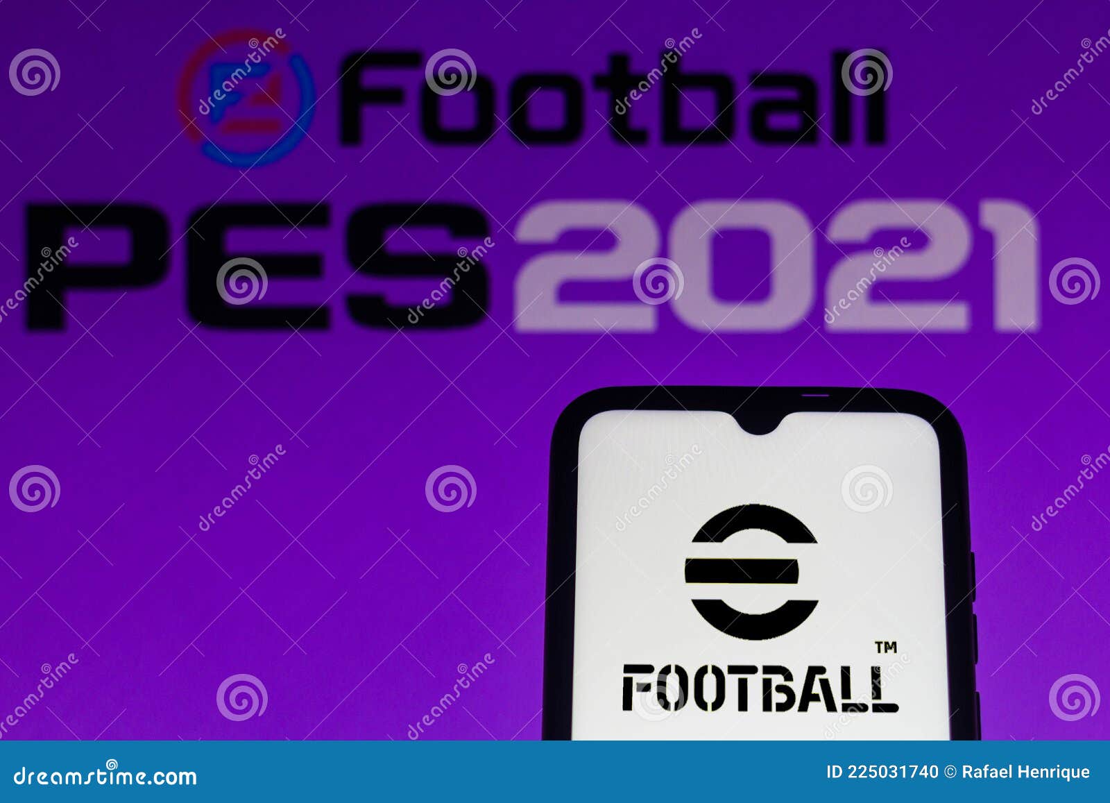 July 21 21 Brazil In This Photo Illustration The Efootball Logo Game Seen Displayed On A Smartphone Konami Reveals That Pro Editorial Image Image Of Online Marketing