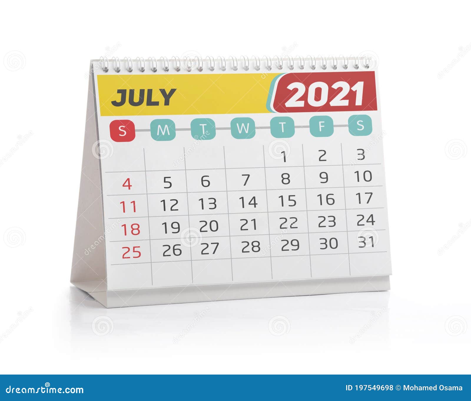 Calendar july 2021 Free Printable