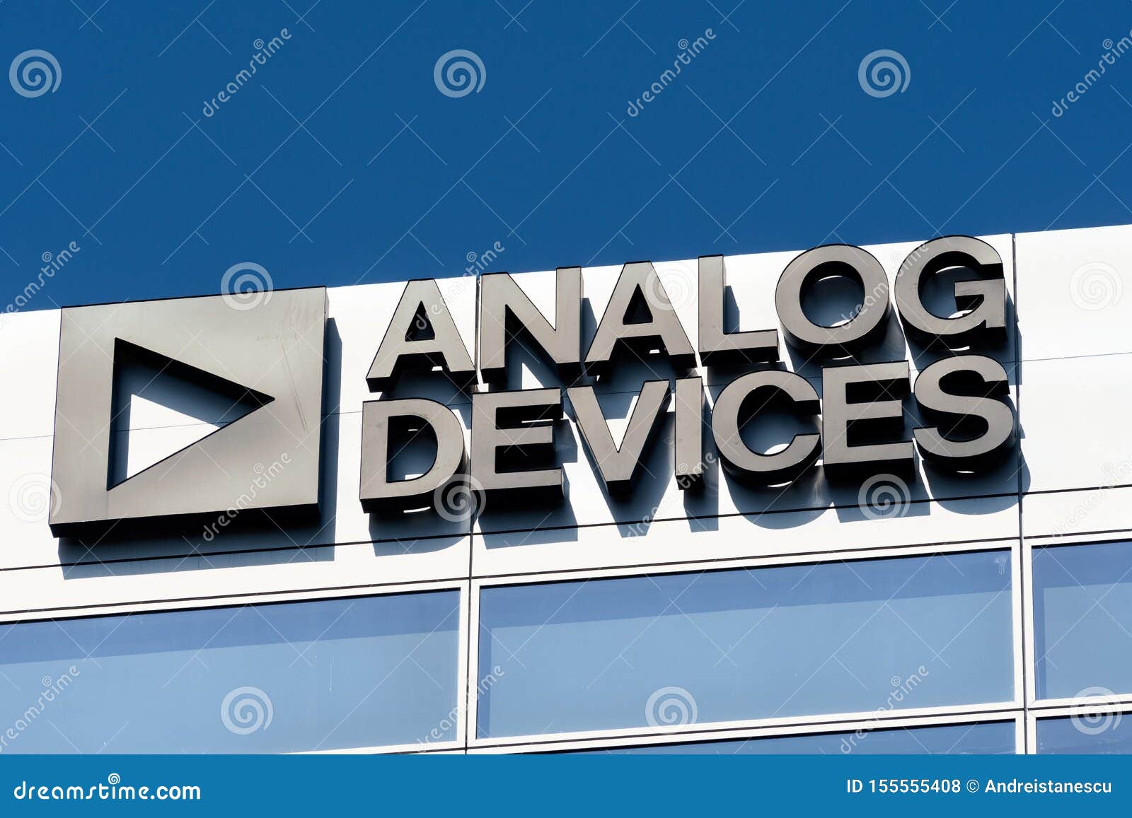 July 30, 2019 Santa Clara / CA / USA - Analog Devices Logo at Their